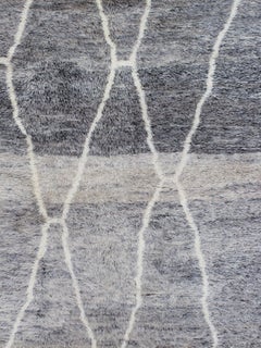 Alfombra tribal original marroquí estilo Beni Ourain