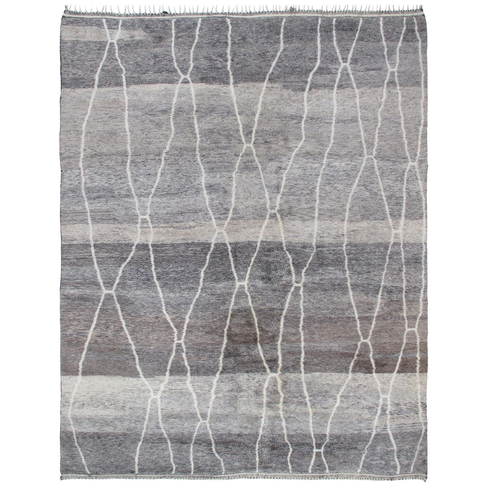 Alfombra tribal original marroquí estilo Beni Ourain en venta