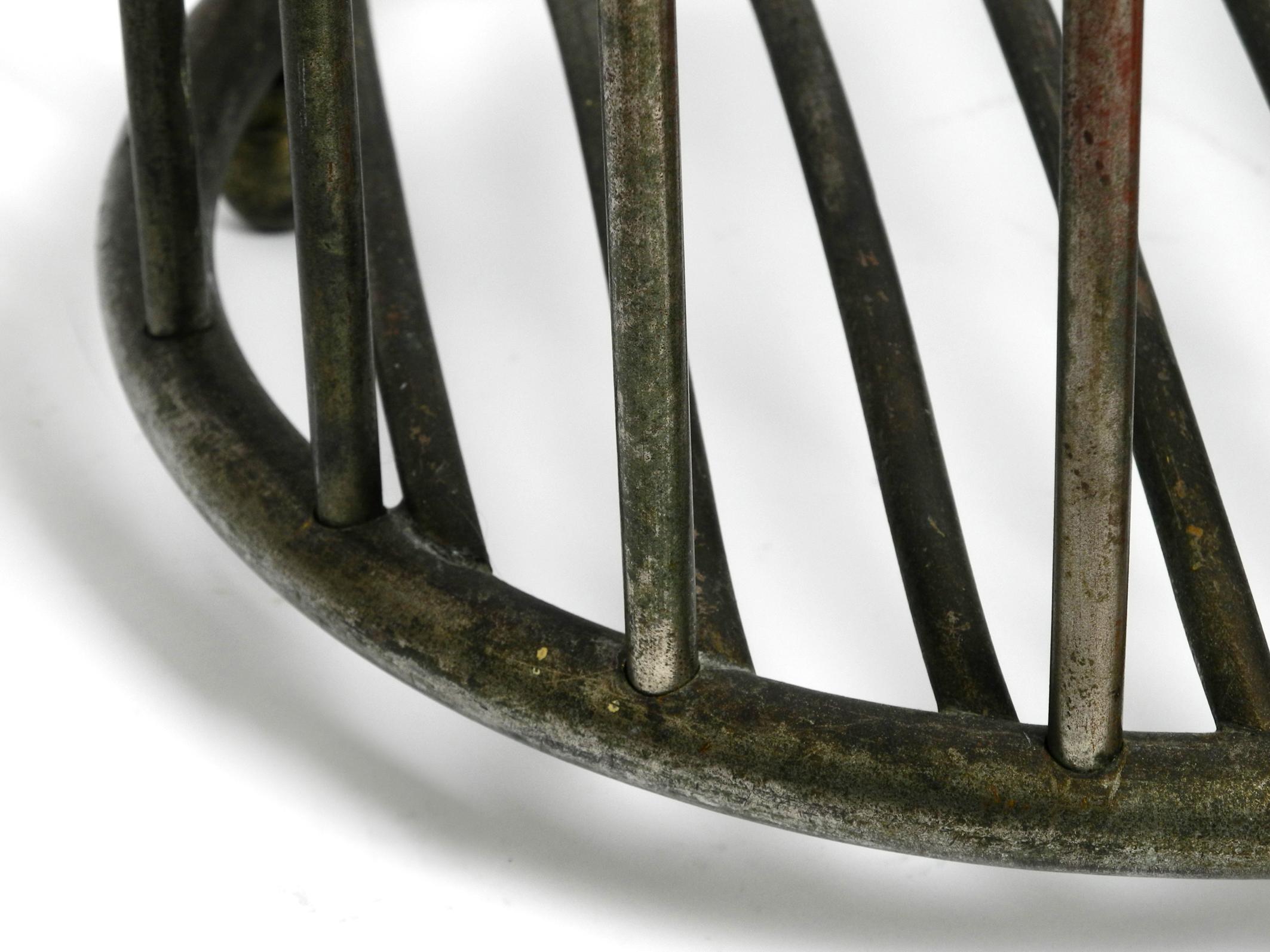 Original Mott's Plumbing Towel Basket Made of Nickel-Plated Brass from the 1910s 12