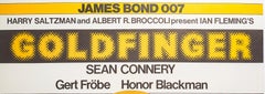 Original Movie Poster, 007 James Bond, Goldfinger, Sean Connery, Gun, 1980