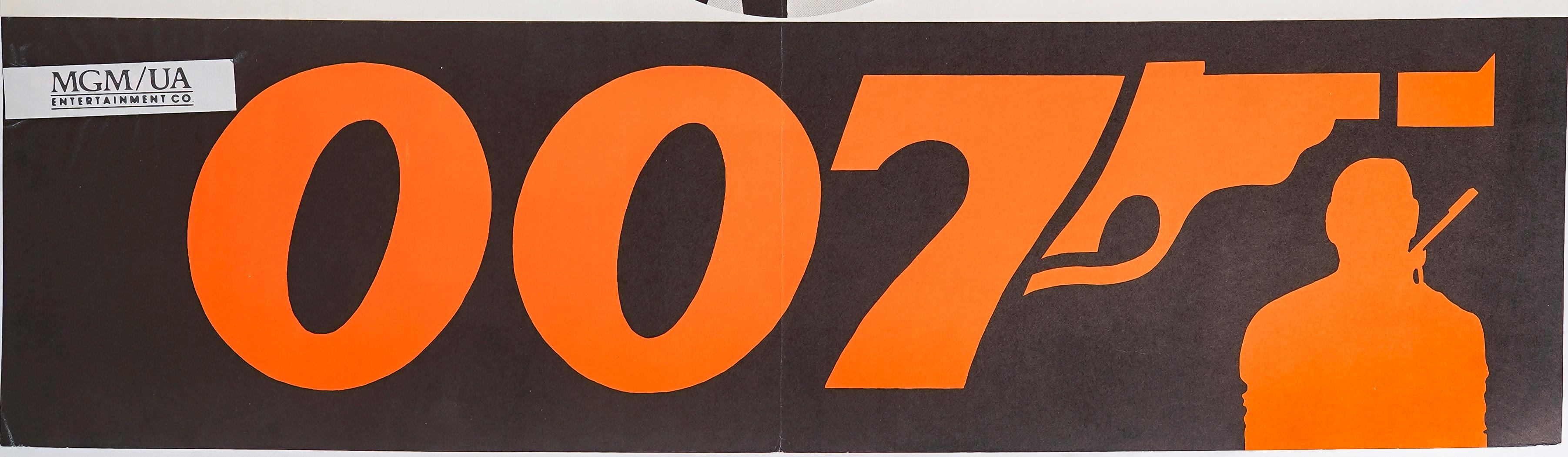 Swiss Original Movie Poster, 007 James Bond, Thunder ball, Sean Connery Submarine 1980 For Sale