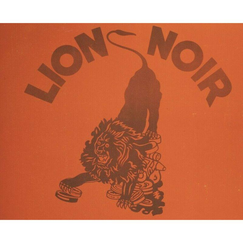 French Bernard Lancy, Original Vintage Movie Poster, Smiling Shoe Shine Black Lion 1940 For Sale
