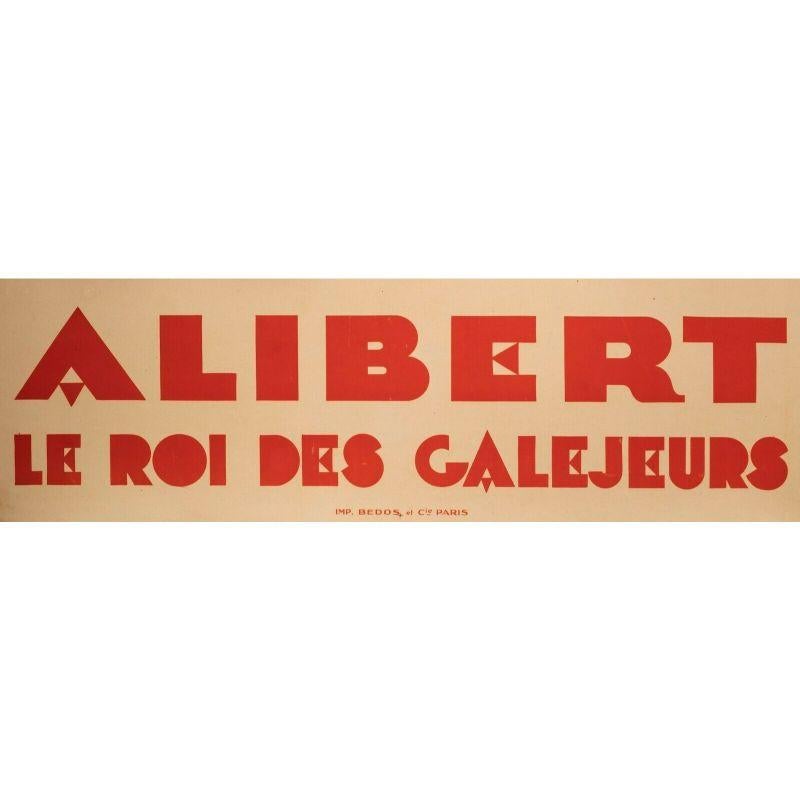 Original-Filmplakat „Lancy-alibert Le Roi Des Galejeurs-Lion Noir“, 1940 im Zustand „Gut“ im Angebot in SAINT-OUEN-SUR-SEINE, FR