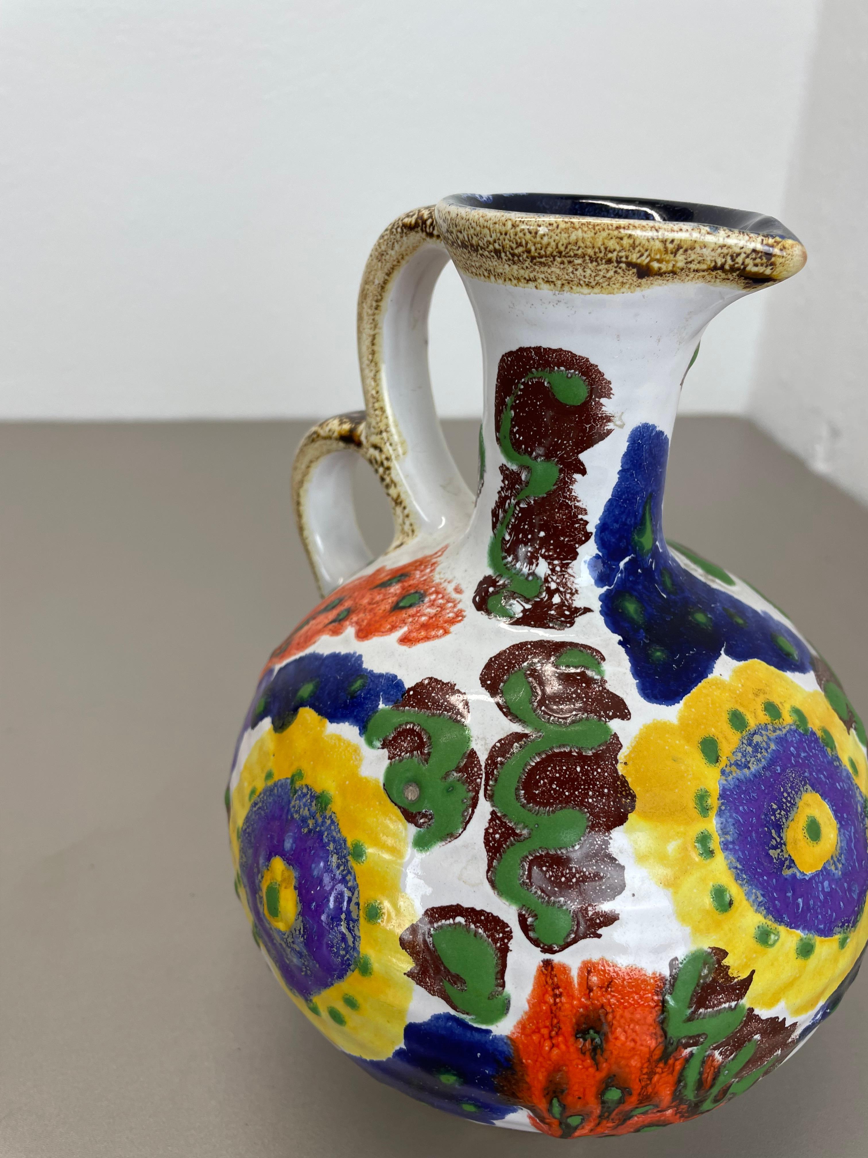 Originale mehrfarbige Studio-Keramik-Vase von Marei Ceramics, Deutschland 1970er Jahre im Angebot 5