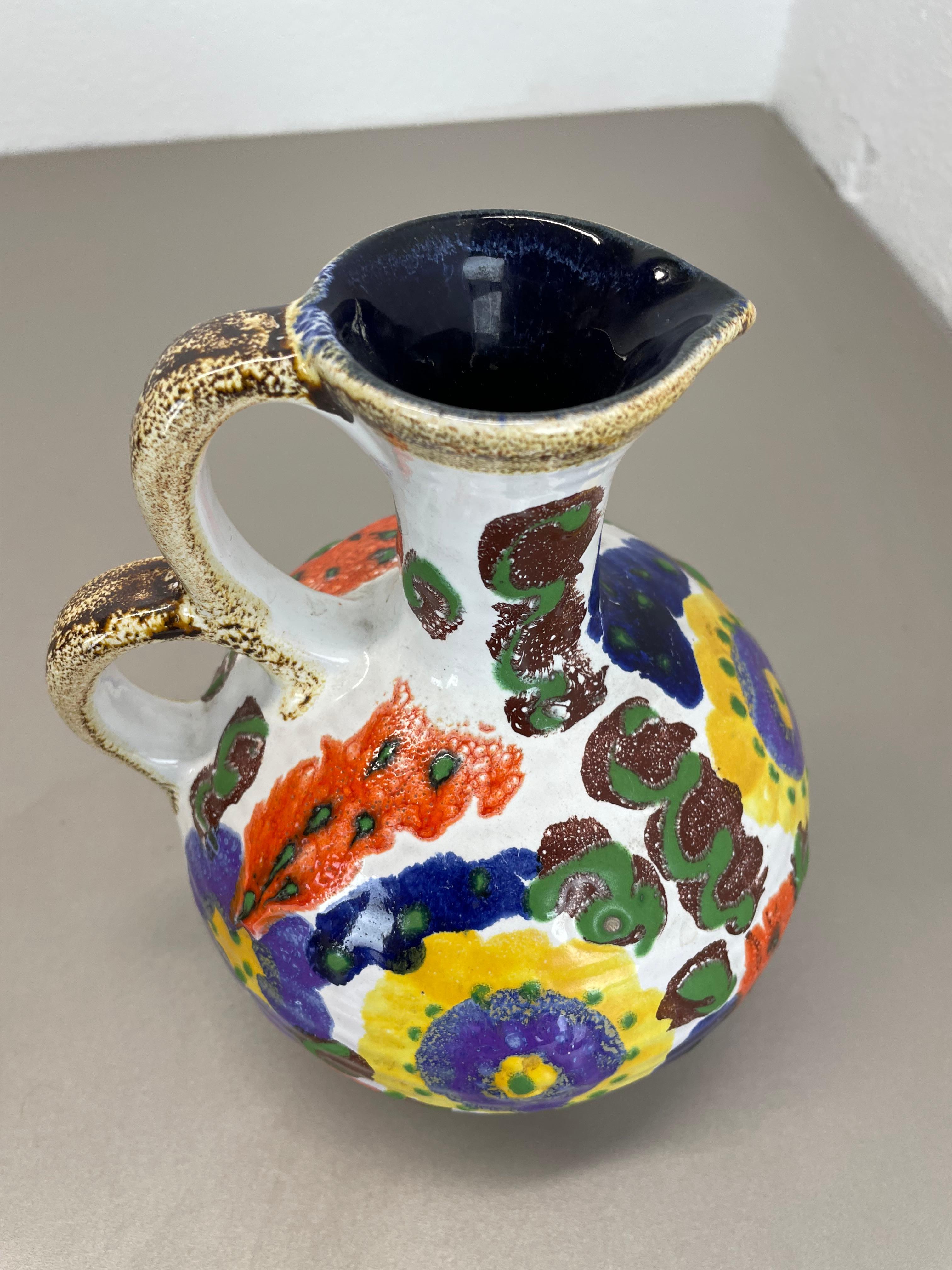 Originale mehrfarbige Studio-Keramik-Vase von Marei Ceramics, Deutschland 1970er Jahre im Angebot 8