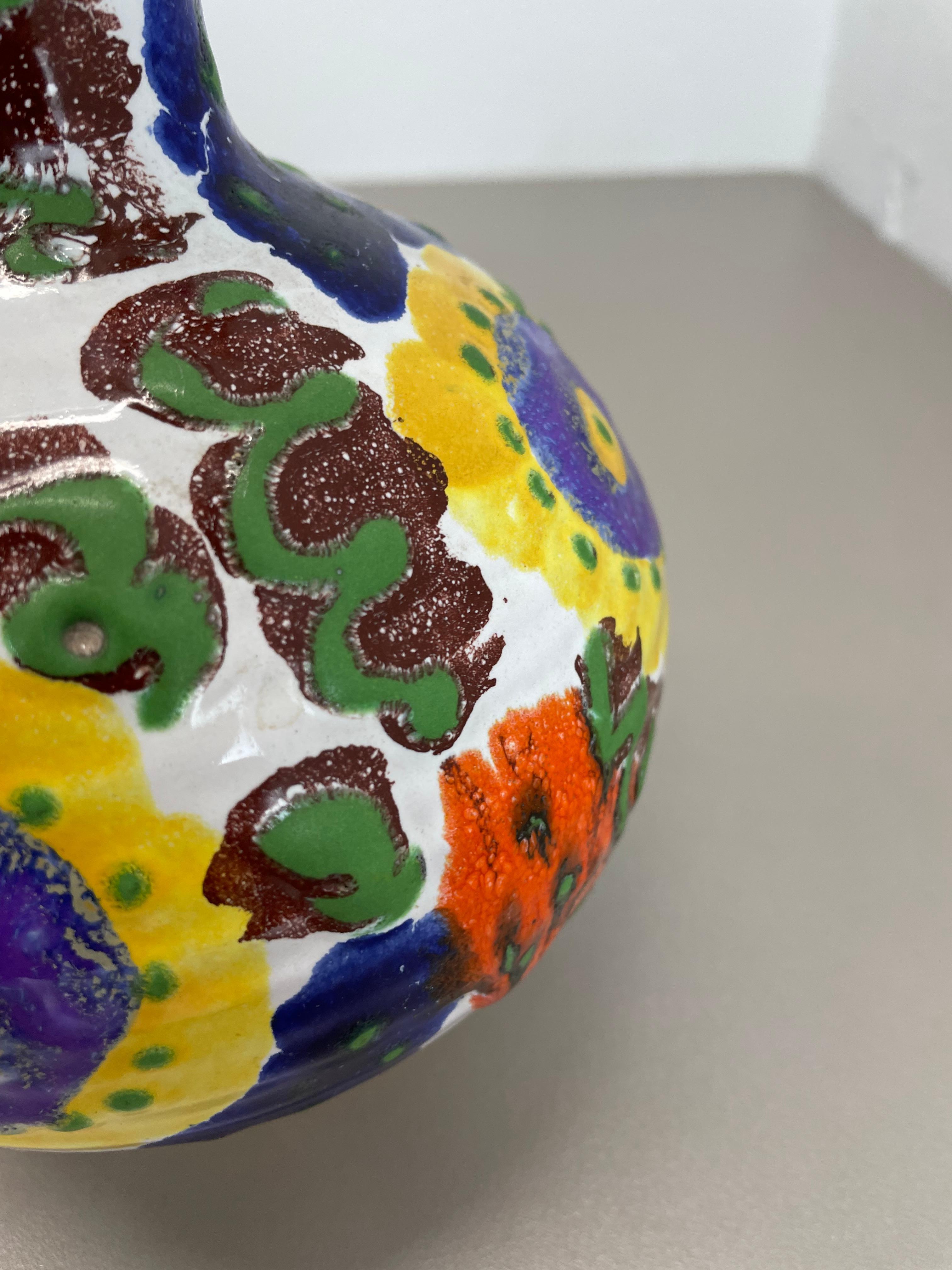 Originale mehrfarbige Studio-Keramik-Vase von Marei Ceramics, Deutschland 1970er Jahre im Angebot 9