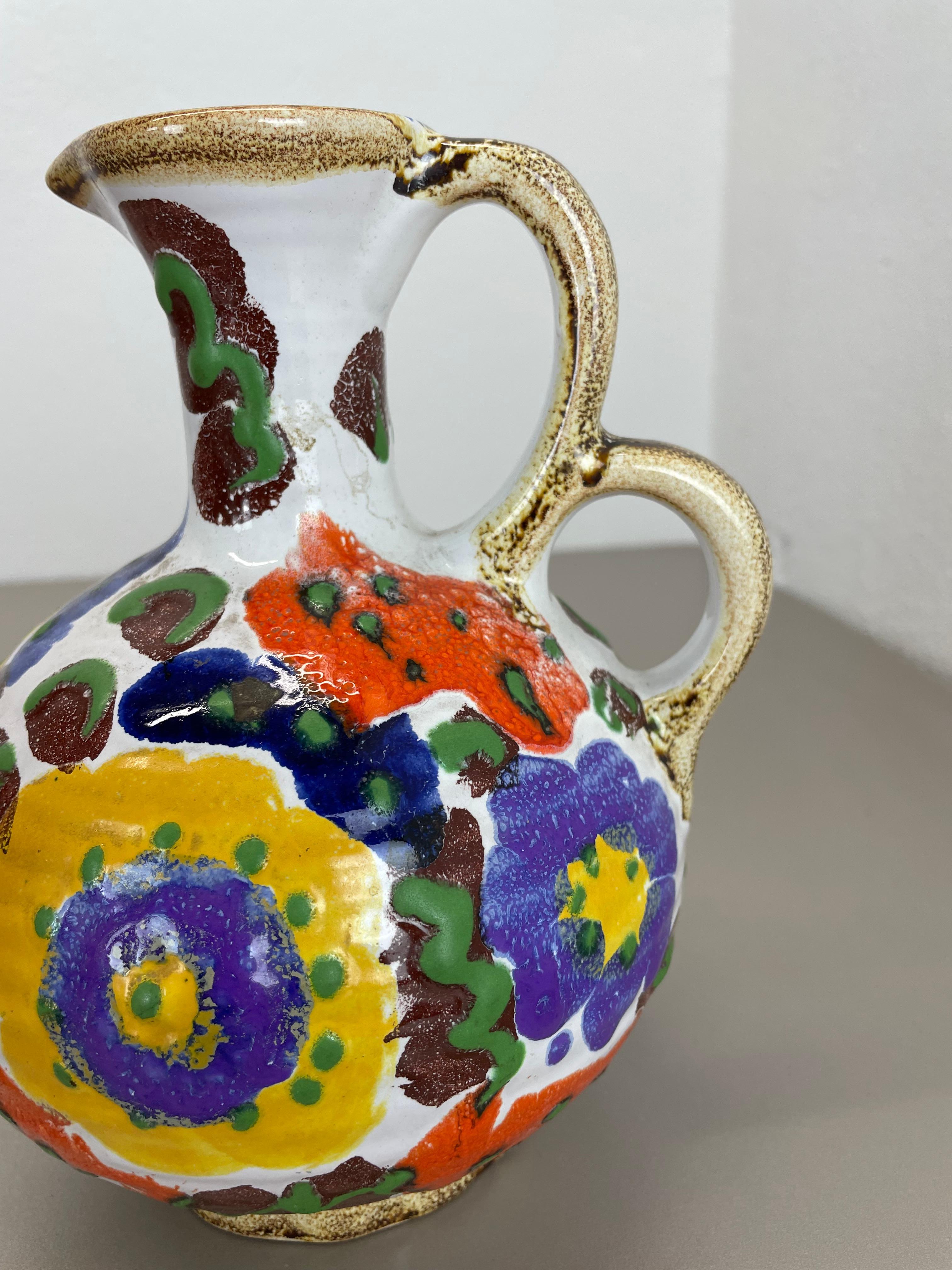 Originale mehrfarbige Studio-Keramik-Vase von Marei Ceramics, Deutschland 1970er Jahre im Angebot 10