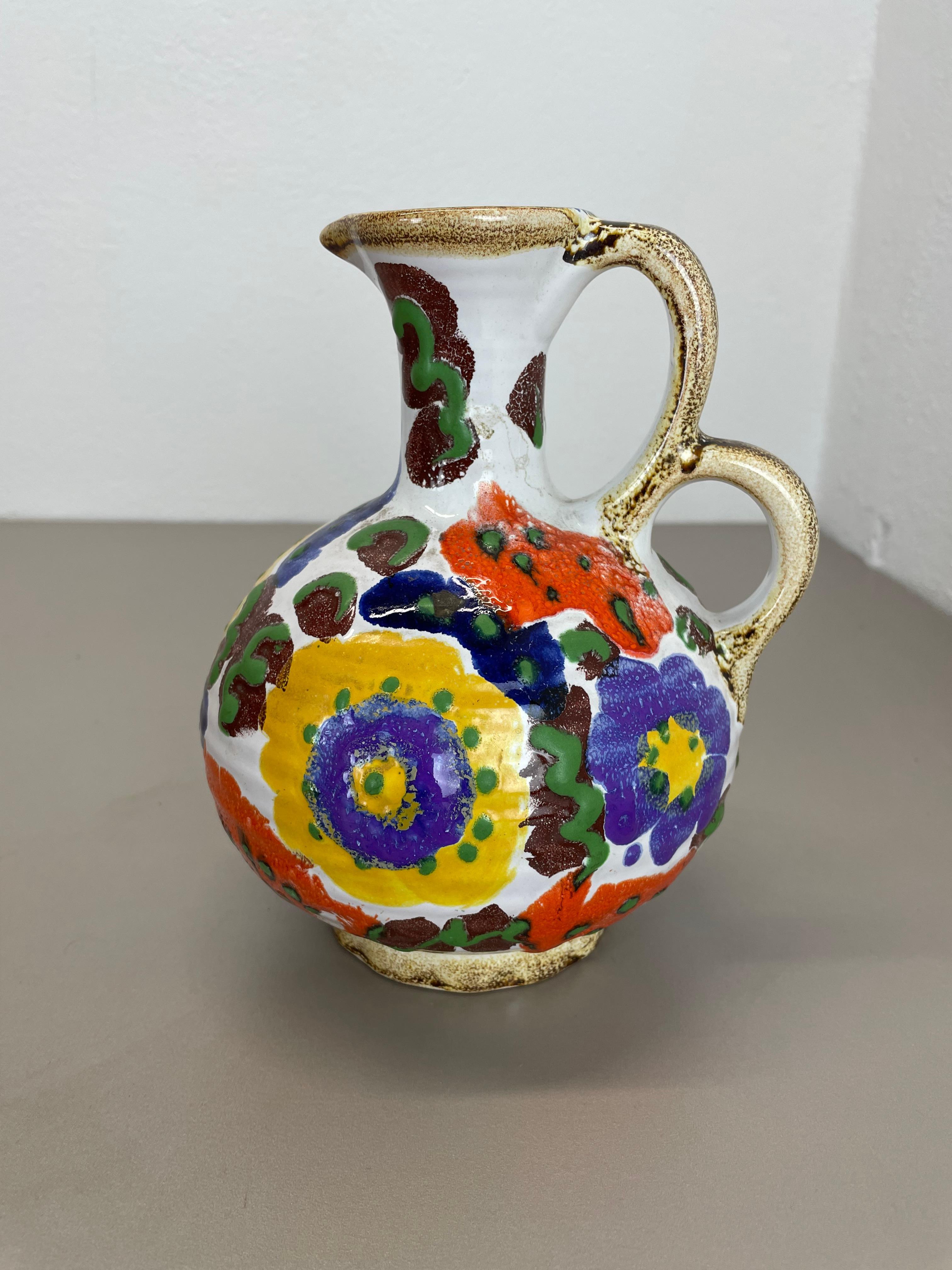 Originale mehrfarbige Studio-Keramik-Vase von Marei Ceramics, Deutschland 1970er Jahre im Angebot 11