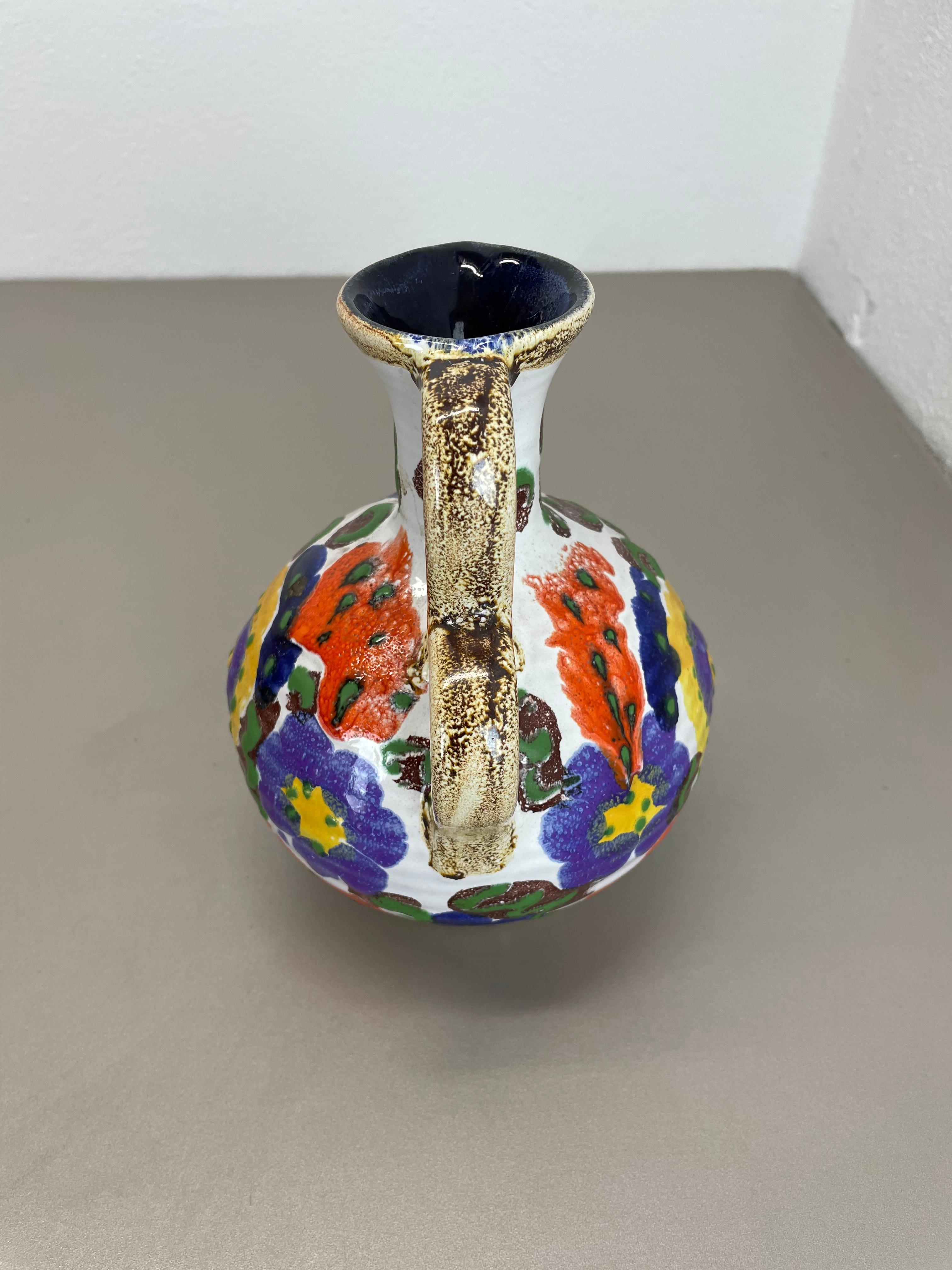 Originale mehrfarbige Studio-Keramik-Vase von Marei Ceramics, Deutschland 1970er Jahre im Angebot 2