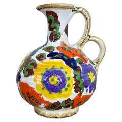 Original multicolor Ceramic Studio Pottery Vase by Marei Ceramics, Germany 1970s