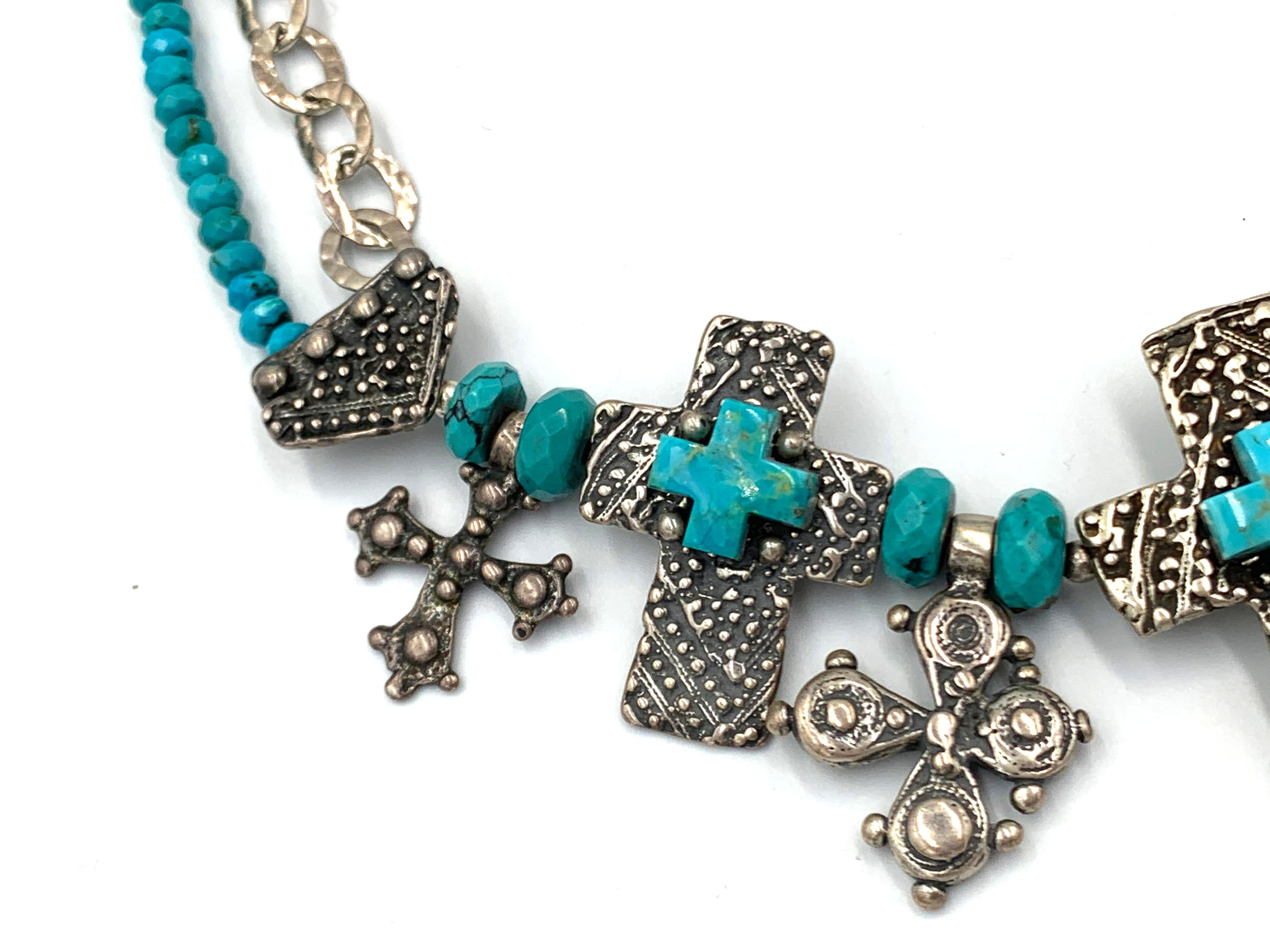 Nativo americano Collana originale Mummy's Bundle di Doug e Mary Handcock J3050 in vendita