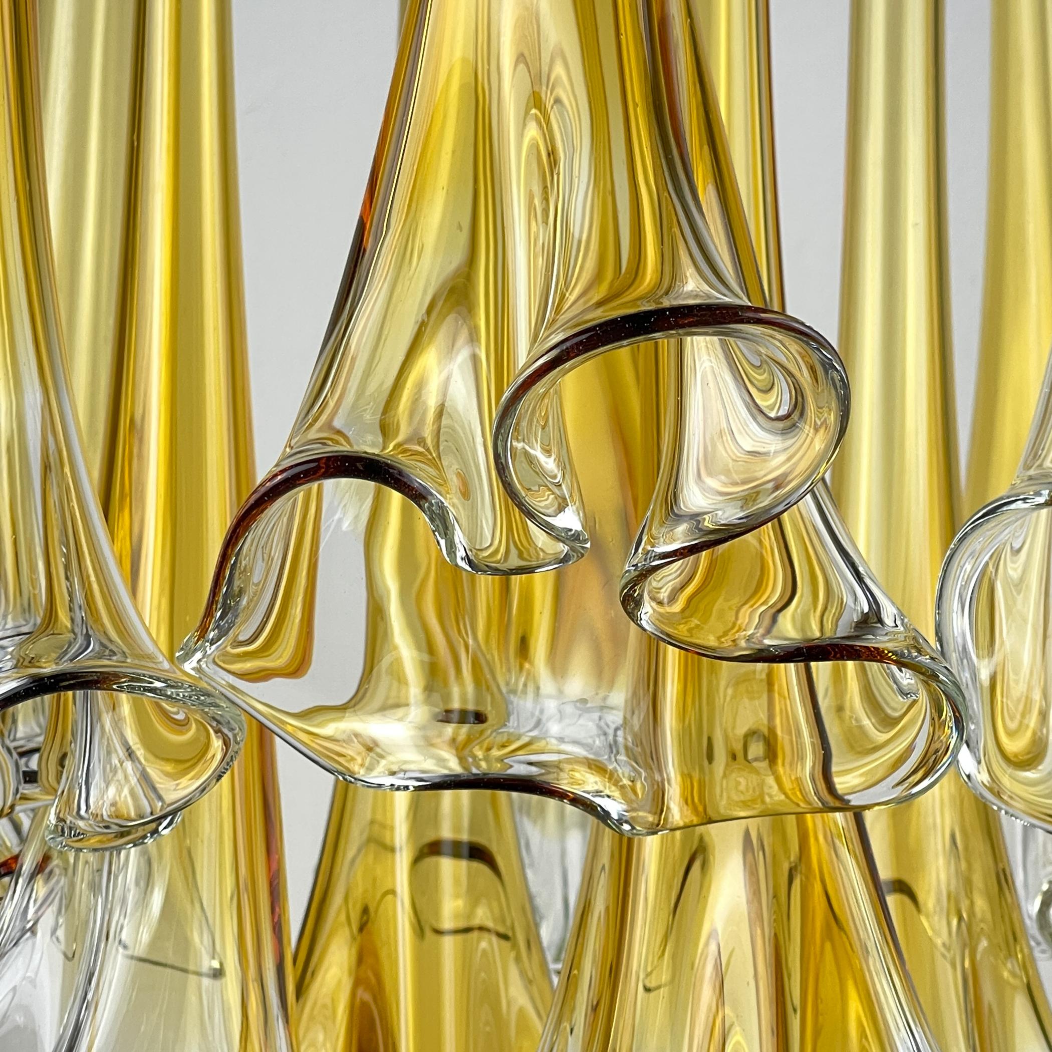 Lampadario originale di Murano Calla Lily di Venini, Italia anni '60 in vendita 7