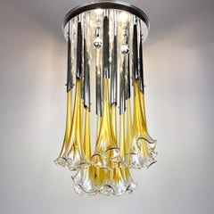 Original Murano chandelier Calla Lily by Venini, Italy 1960s