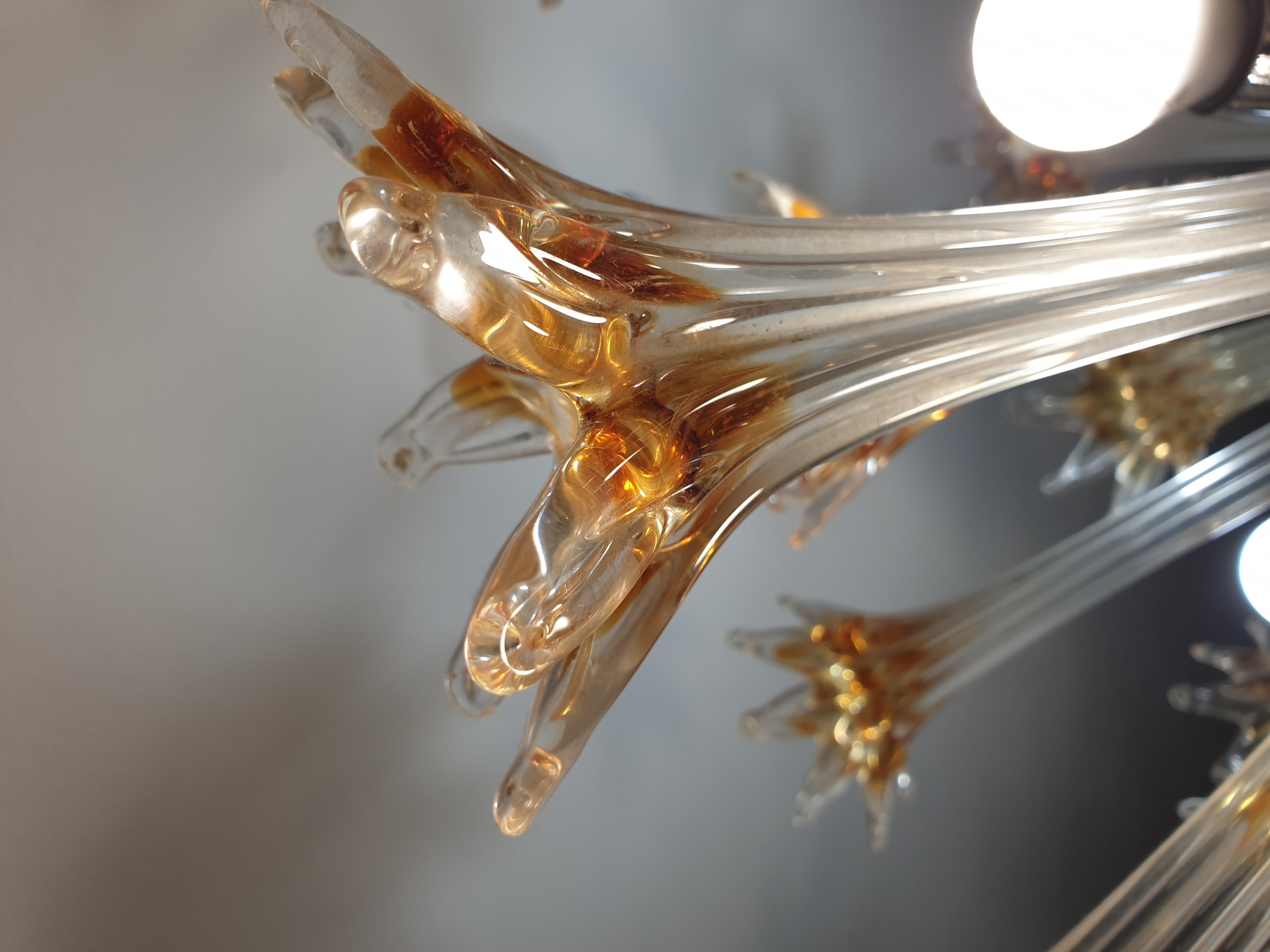 Original Murano Chandelier Esprit by Toni Zuccheri for Venini, 1970 2