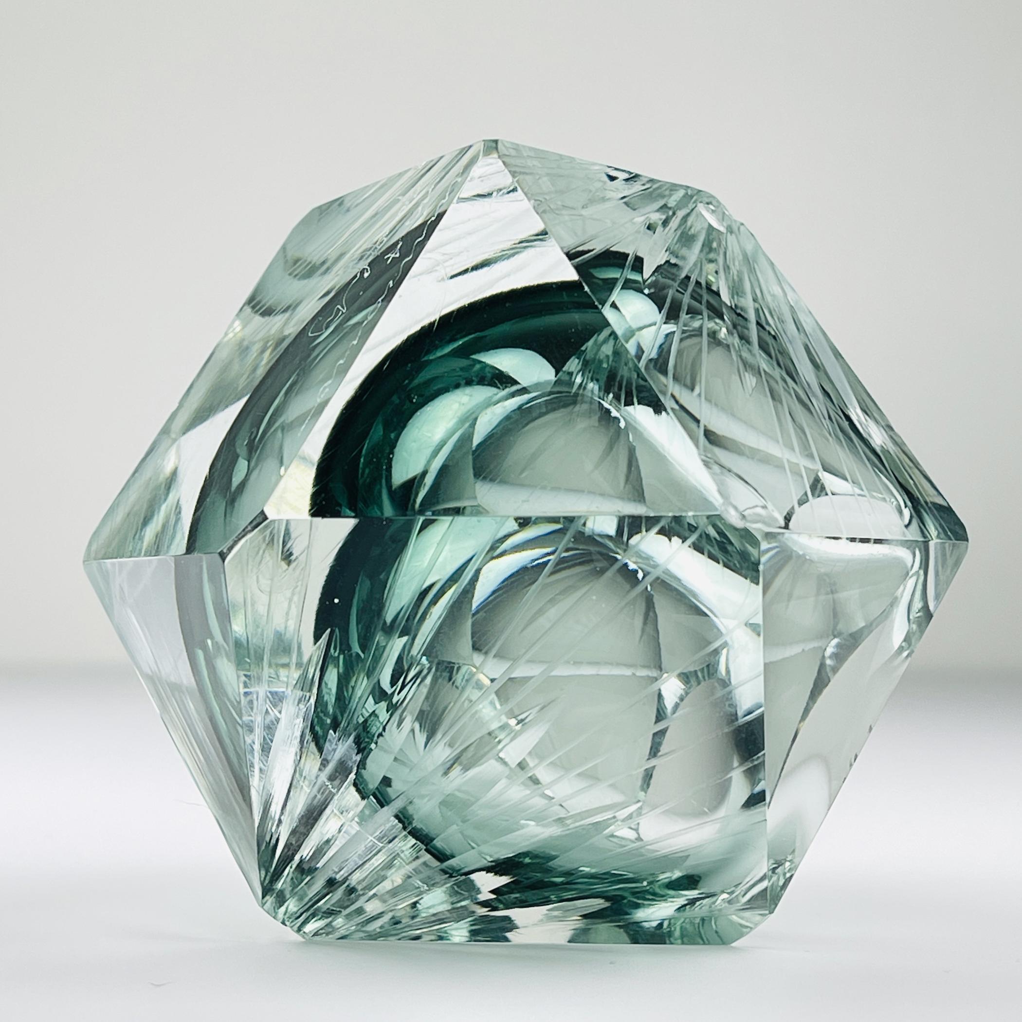 Cenicero original de cristal de Murano, Italia, años 70 en venta 5