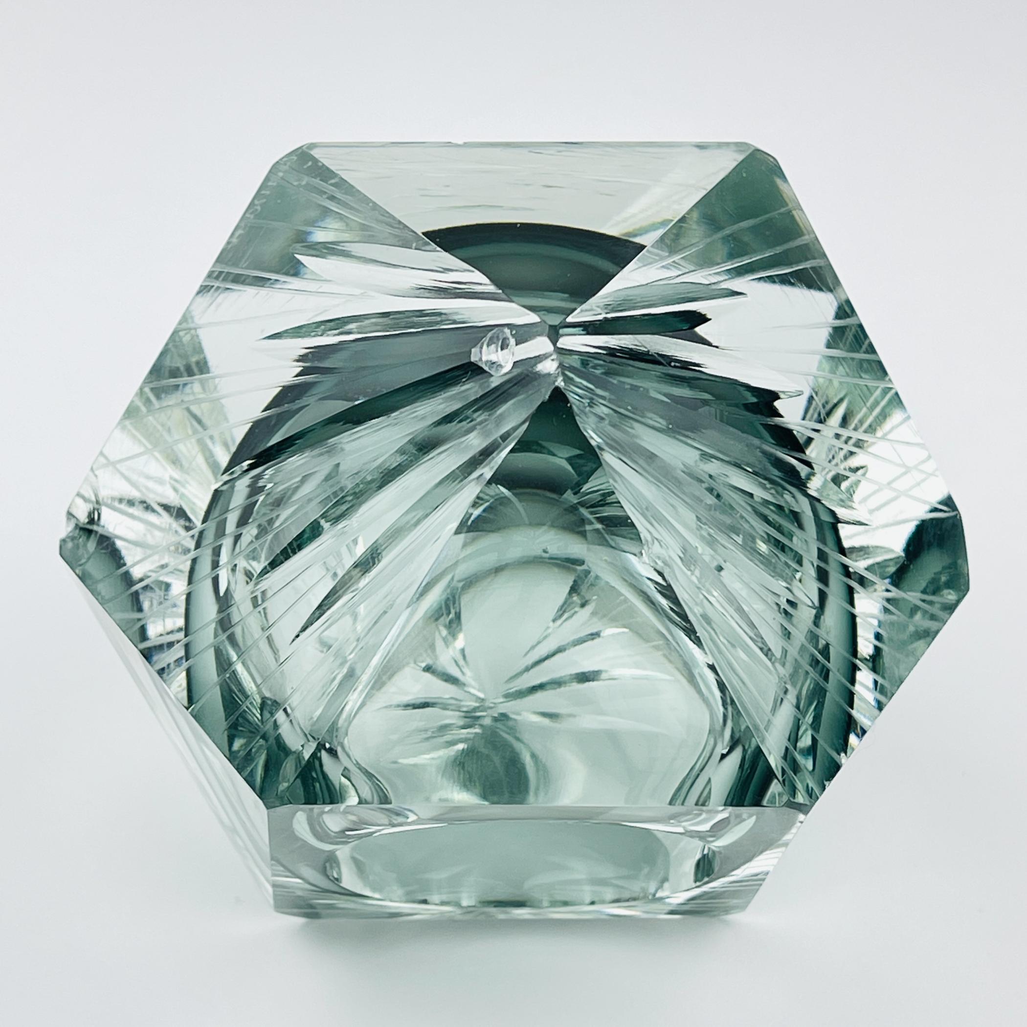 Cenicero original de cristal de Murano, Italia, años 70 Moderno de mediados de siglo en venta
