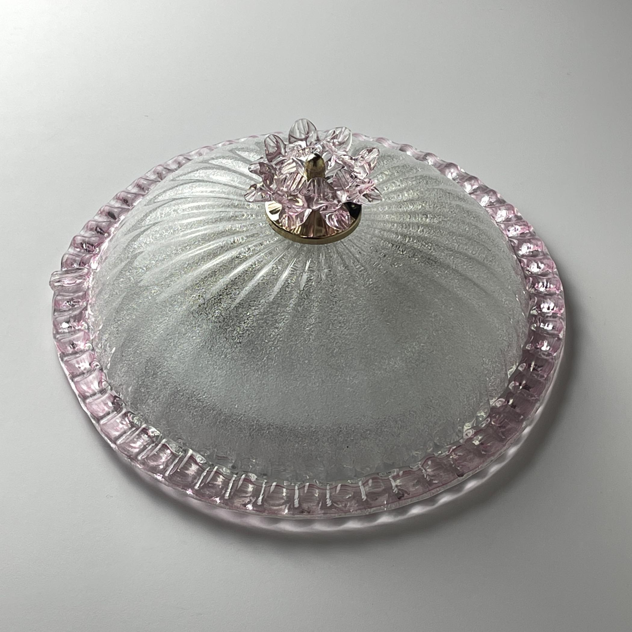 Lampada da soffitto originale in vetro di Murano, Italia anni '90 in vendita 4