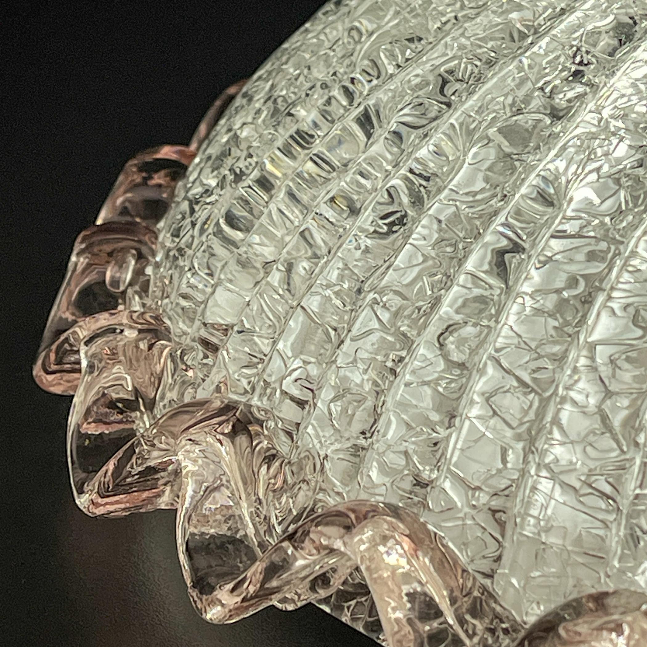 Plafonnier original en verre de Murano, Italie, années 1990 en vente 5