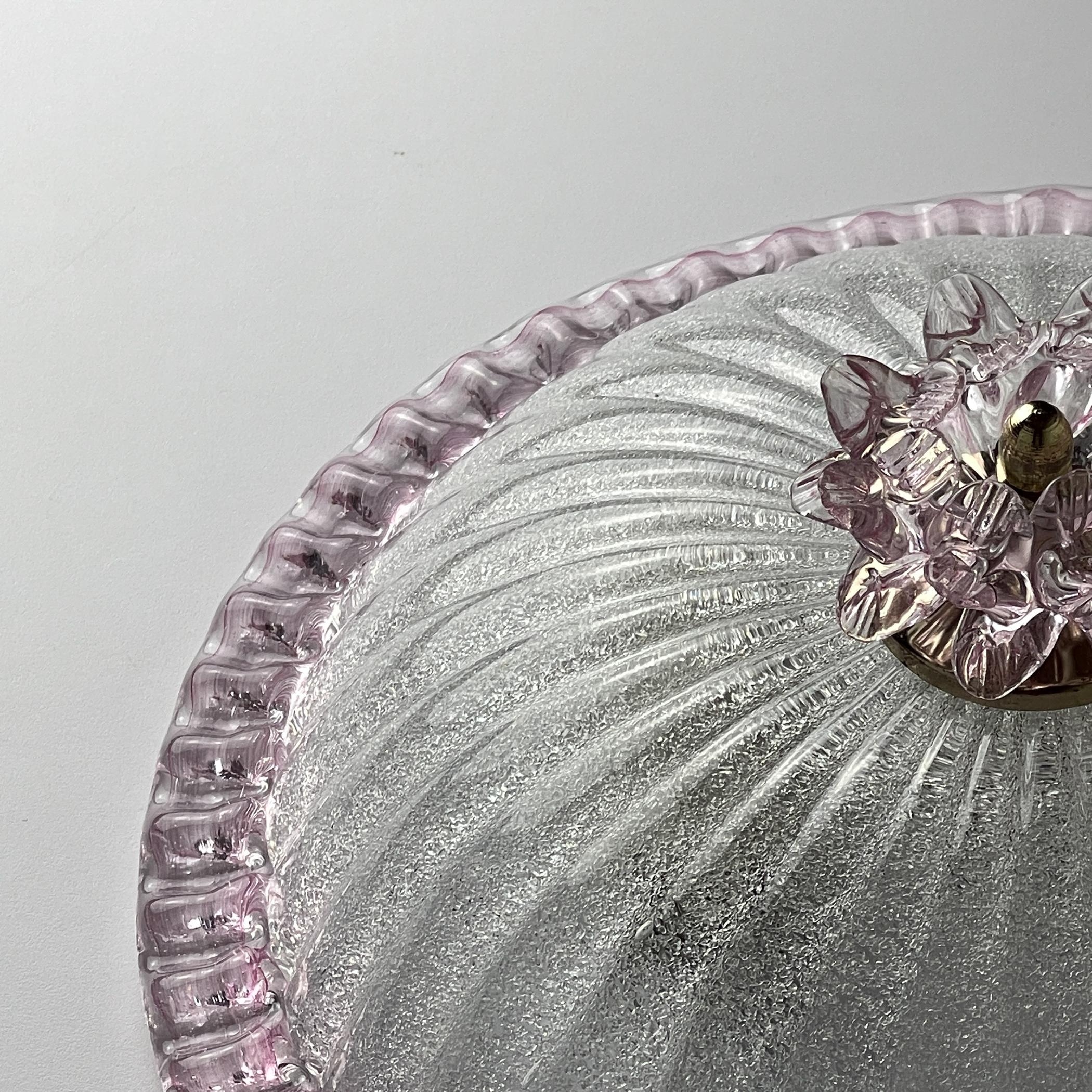 Lampada da soffitto originale in vetro di Murano, Italia anni '90 in vendita 6