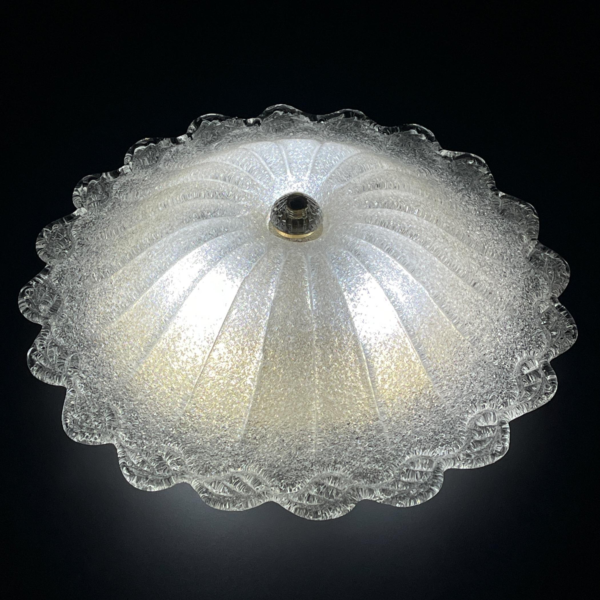 Plafonnier original en verre de Murano, Italie, années 1990 en vente 8