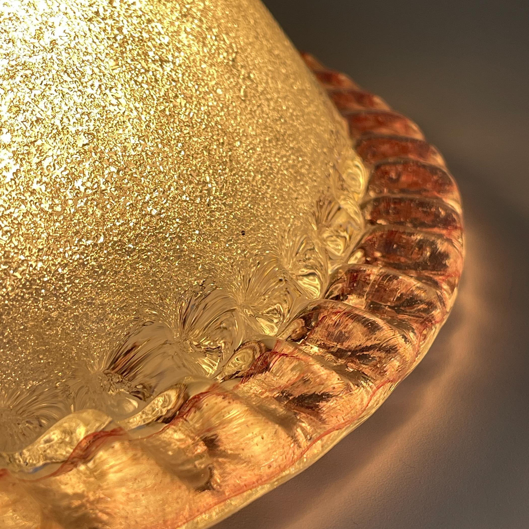 Lampada da soffitto originale in vetro di Murano, Italia anni '90 In condizioni buone in vendita a Miklavž Pri Taboru, SI