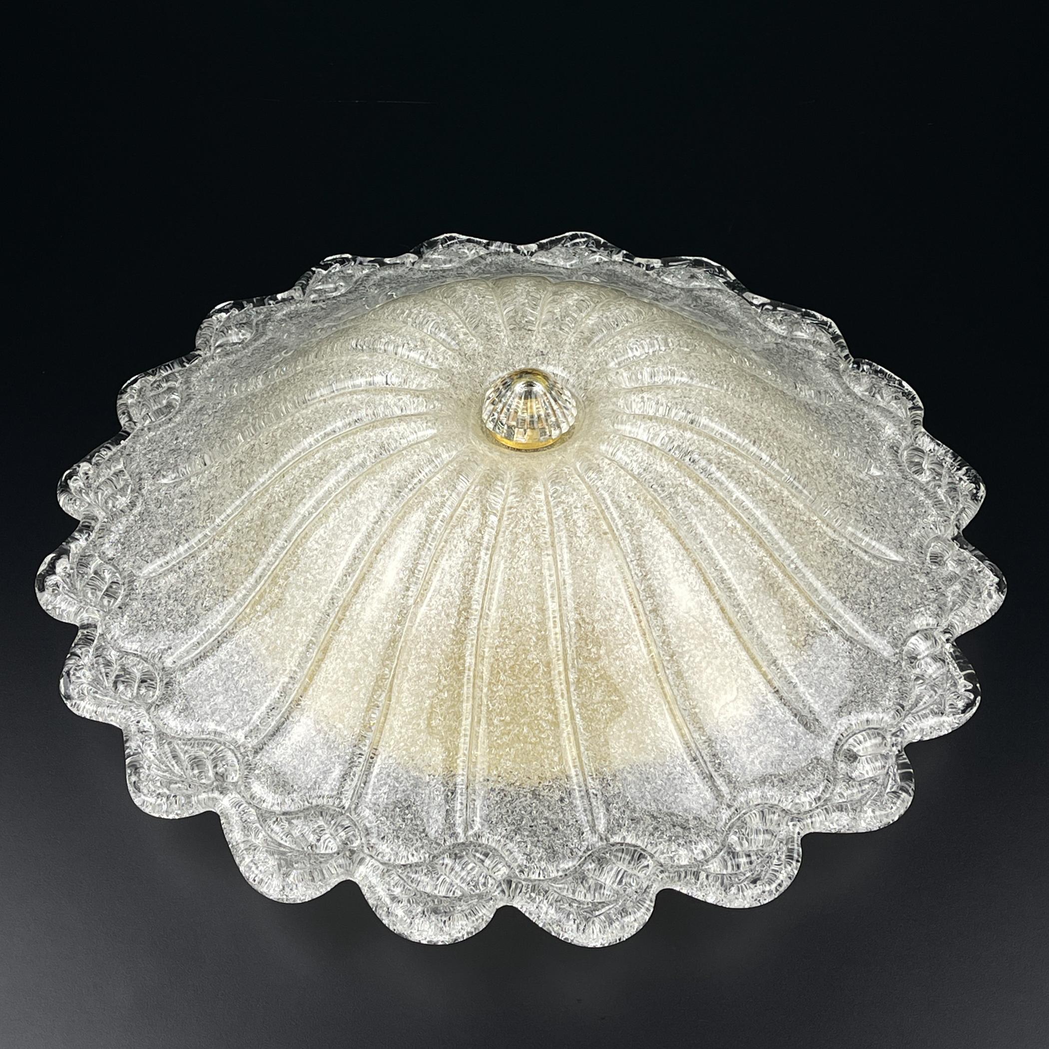 Verre de Murano Plafonnier original en verre de Murano, Italie, années 1990 en vente