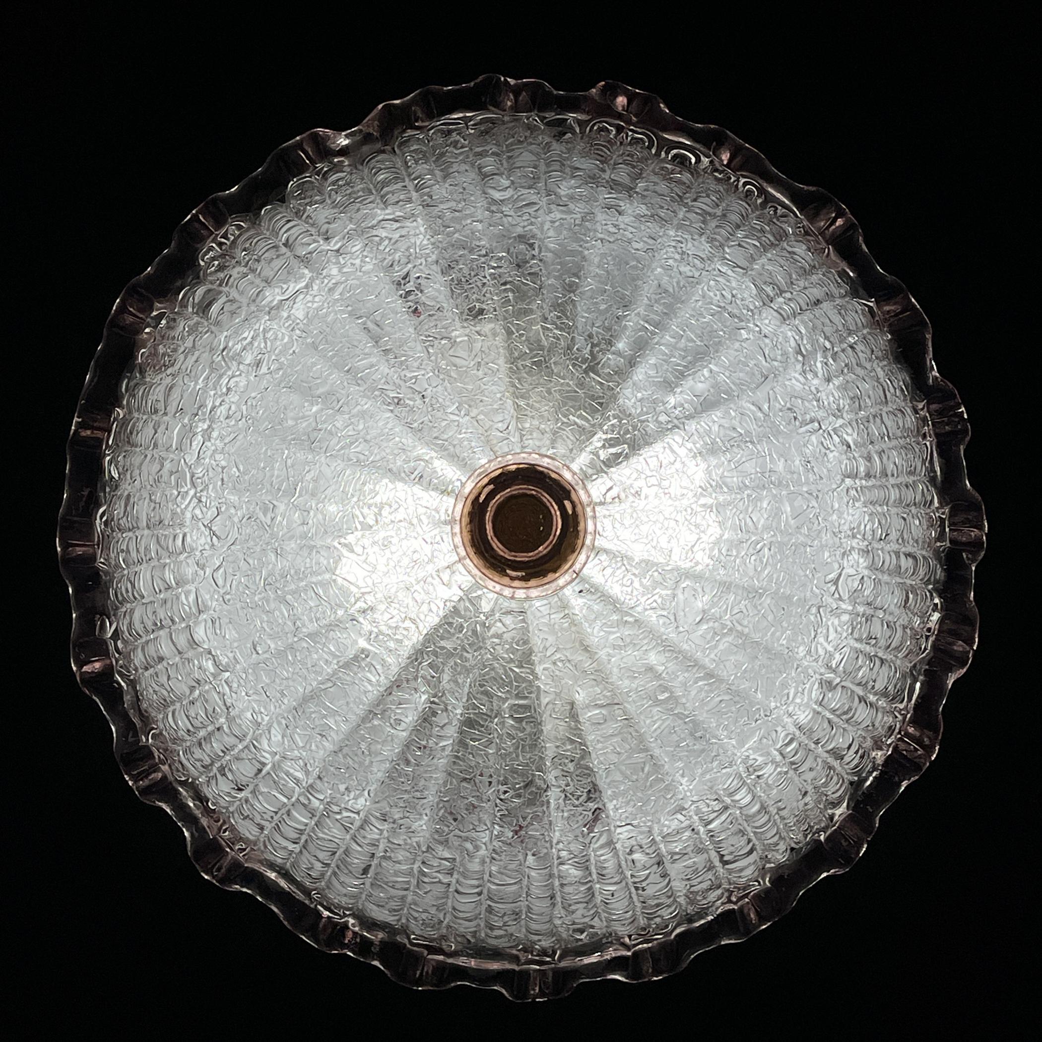 Plafonnier original en verre de Murano, Italie, années 1990 en vente 1
