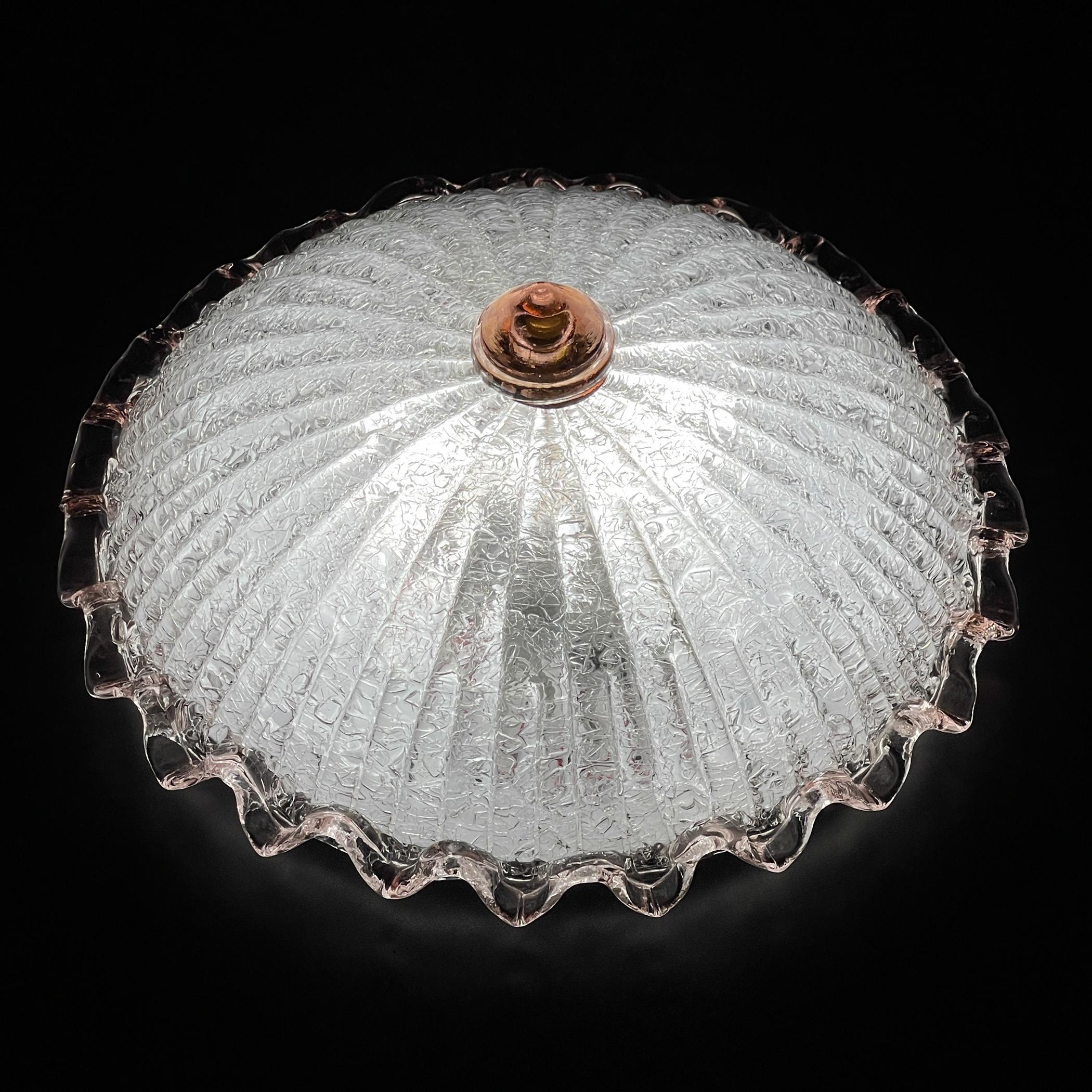 Plafonnier original en verre de Murano, Italie, années 1990 en vente 2