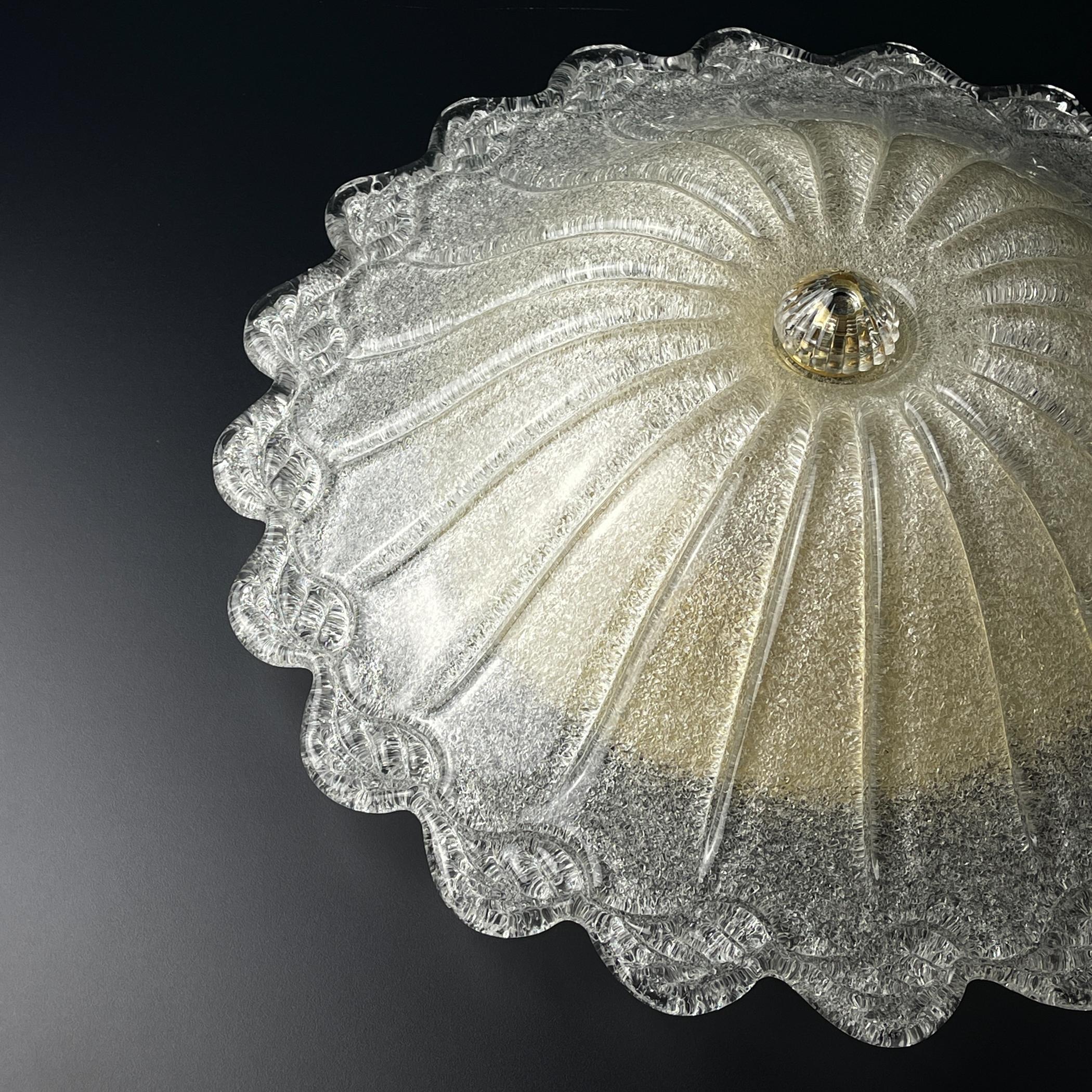 Plafonnier original en verre de Murano, Italie, années 1990 en vente 2