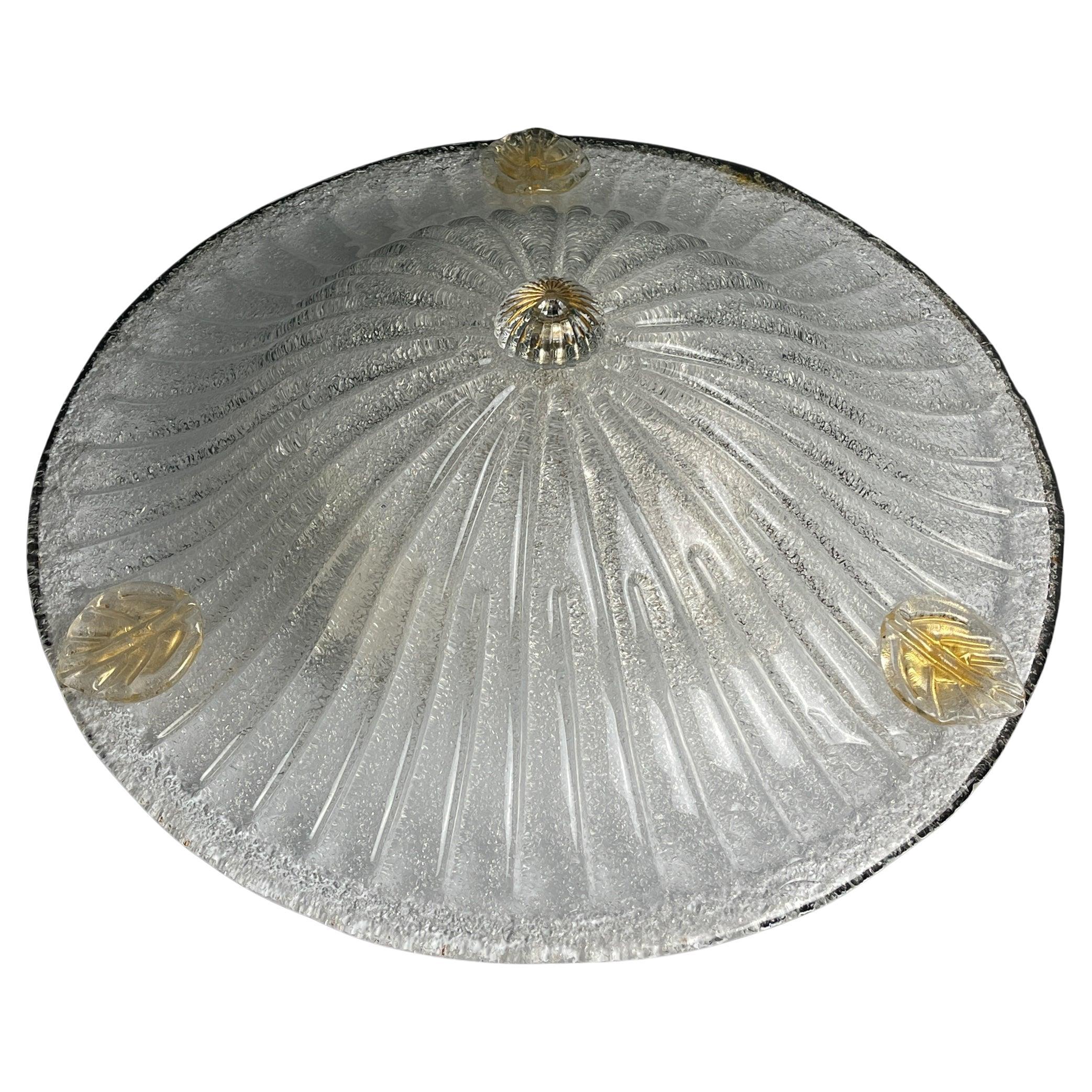 Original murano glass ceiling lamp, Italy 1990s
