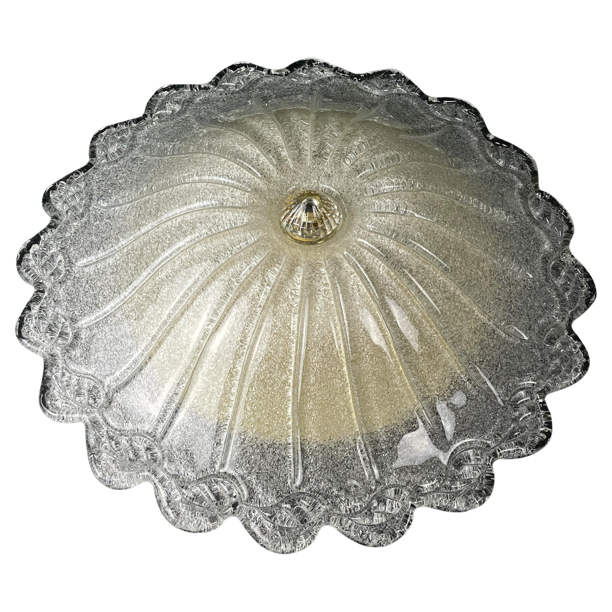 Original murano glass ceiling lamp, Italy 1990s