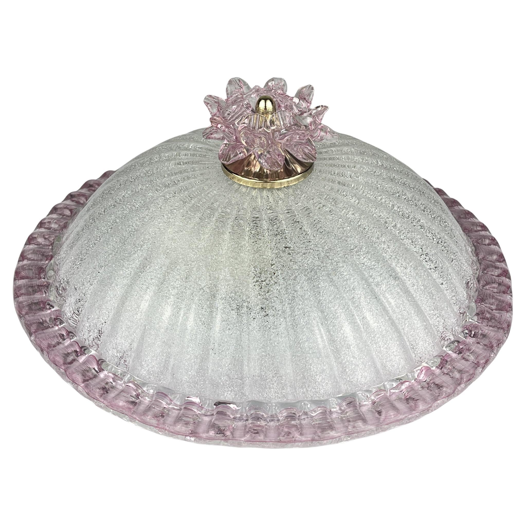 Lampada da soffitto originale in vetro di Murano, Italia anni '90 in vendita