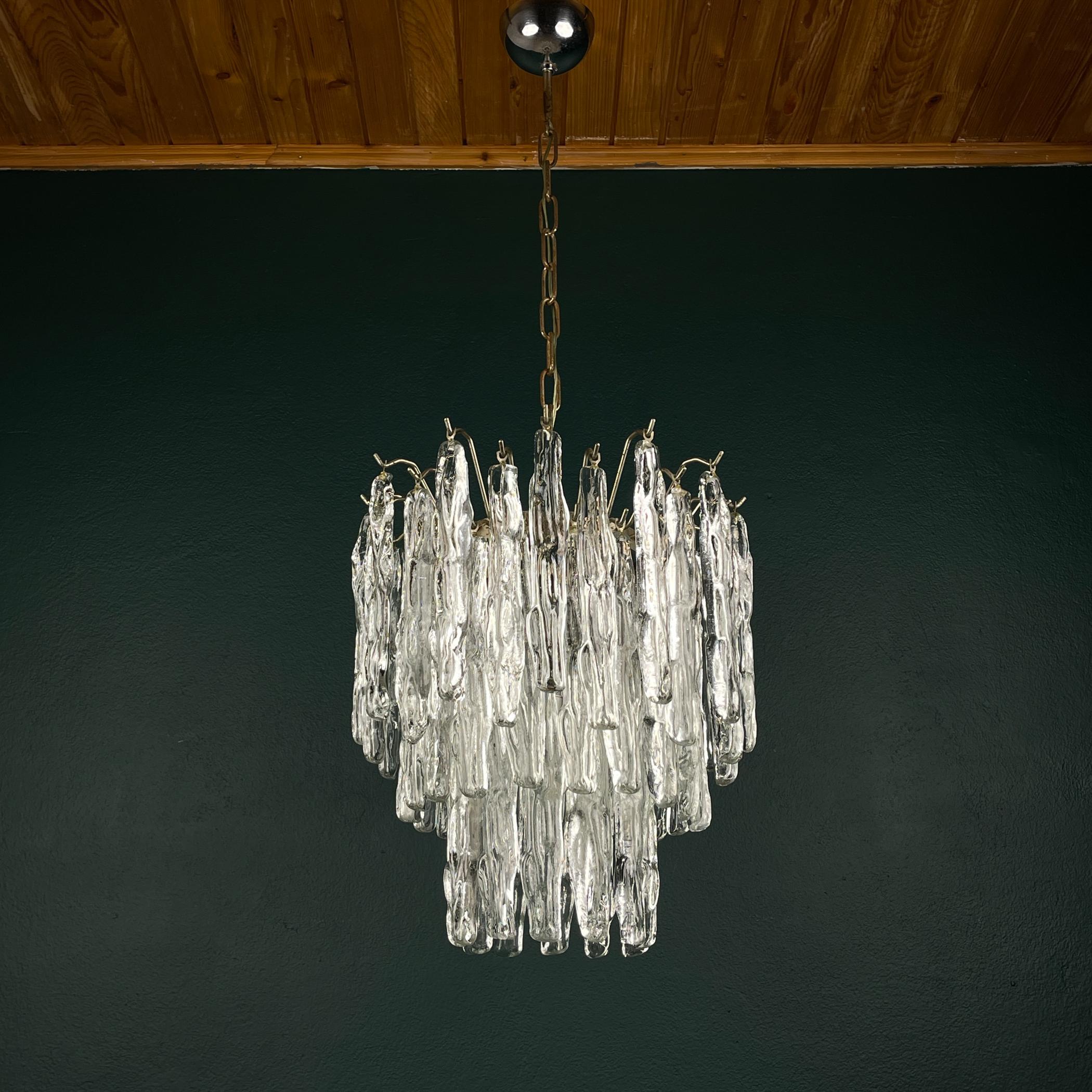 Lampadario originale in vetro di Murano di J. Kalmar, Austria anni '60 in vendita 4