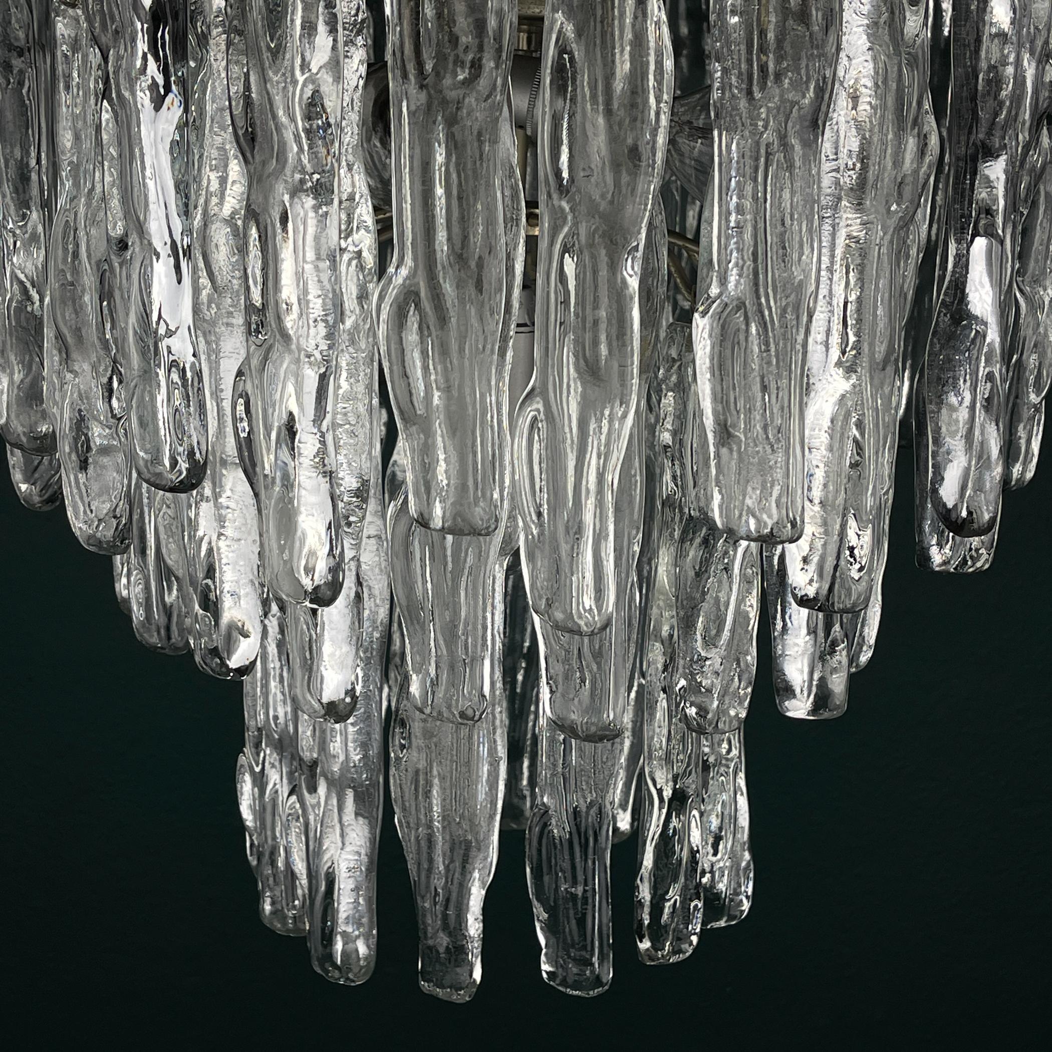Lampadario originale in vetro di Murano di J. Kalmar, Austria anni '60 in vendita 8