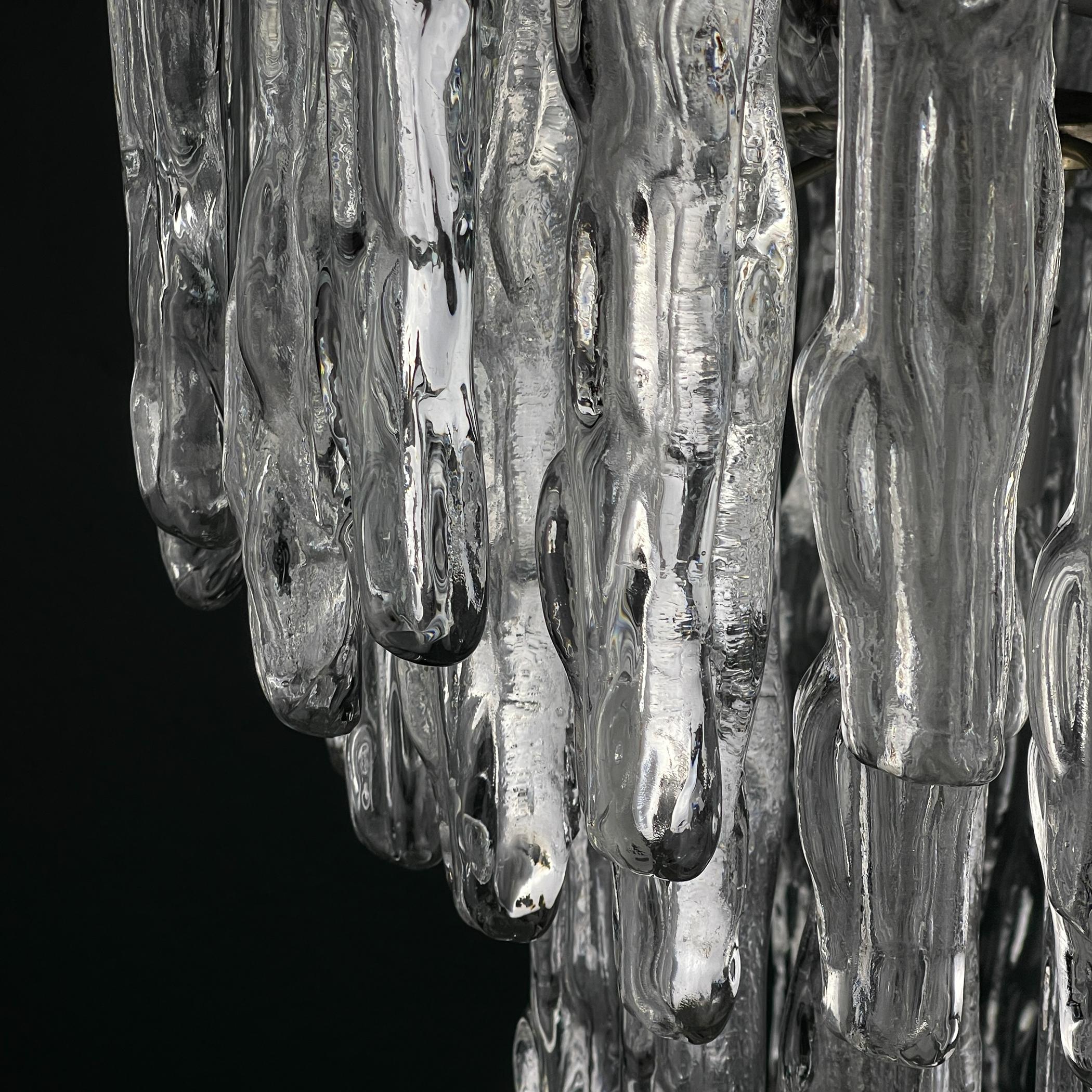 Lampadario originale in vetro di Murano di J. Kalmar, Austria anni '60 in vendita 9