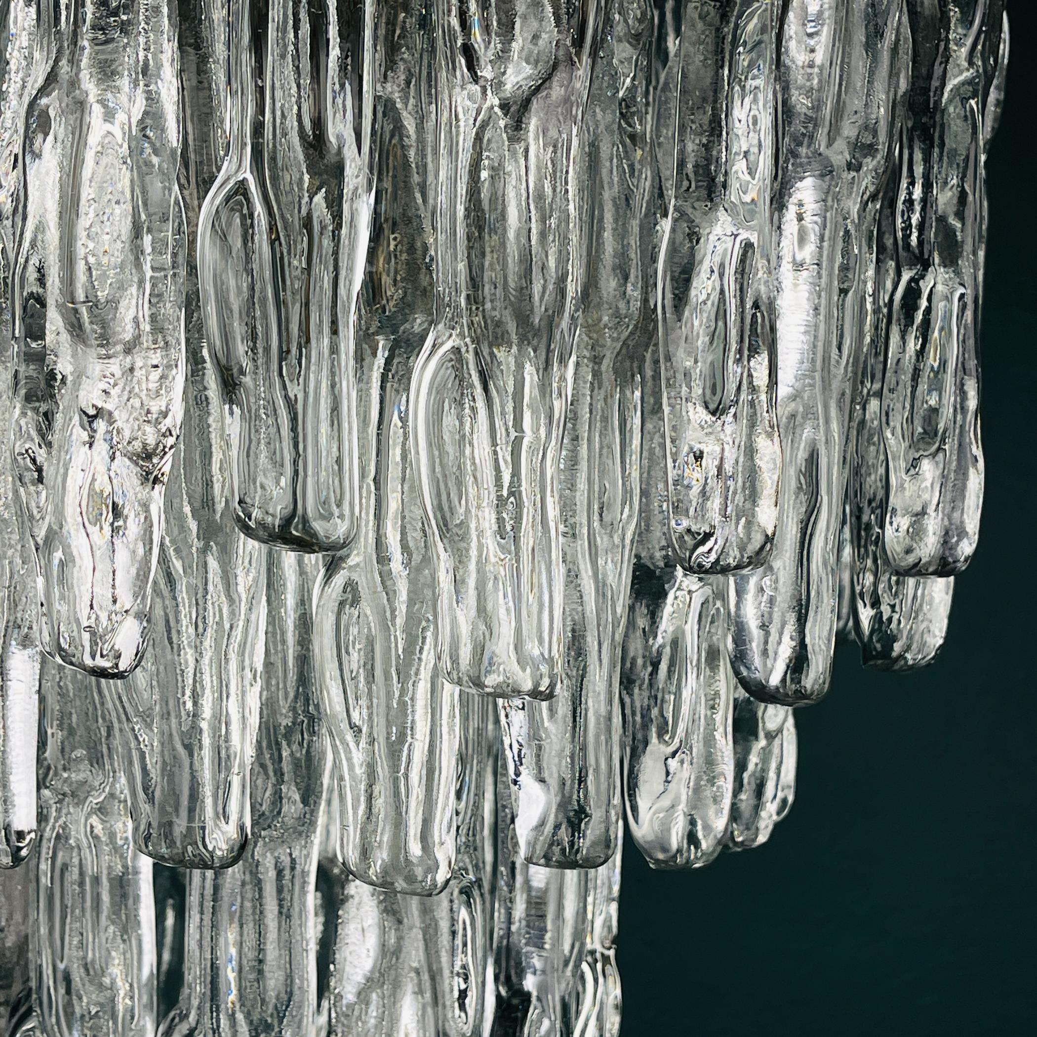 Lampadario originale in vetro di Murano di J. Kalmar, Austria anni '60 in vendita 10