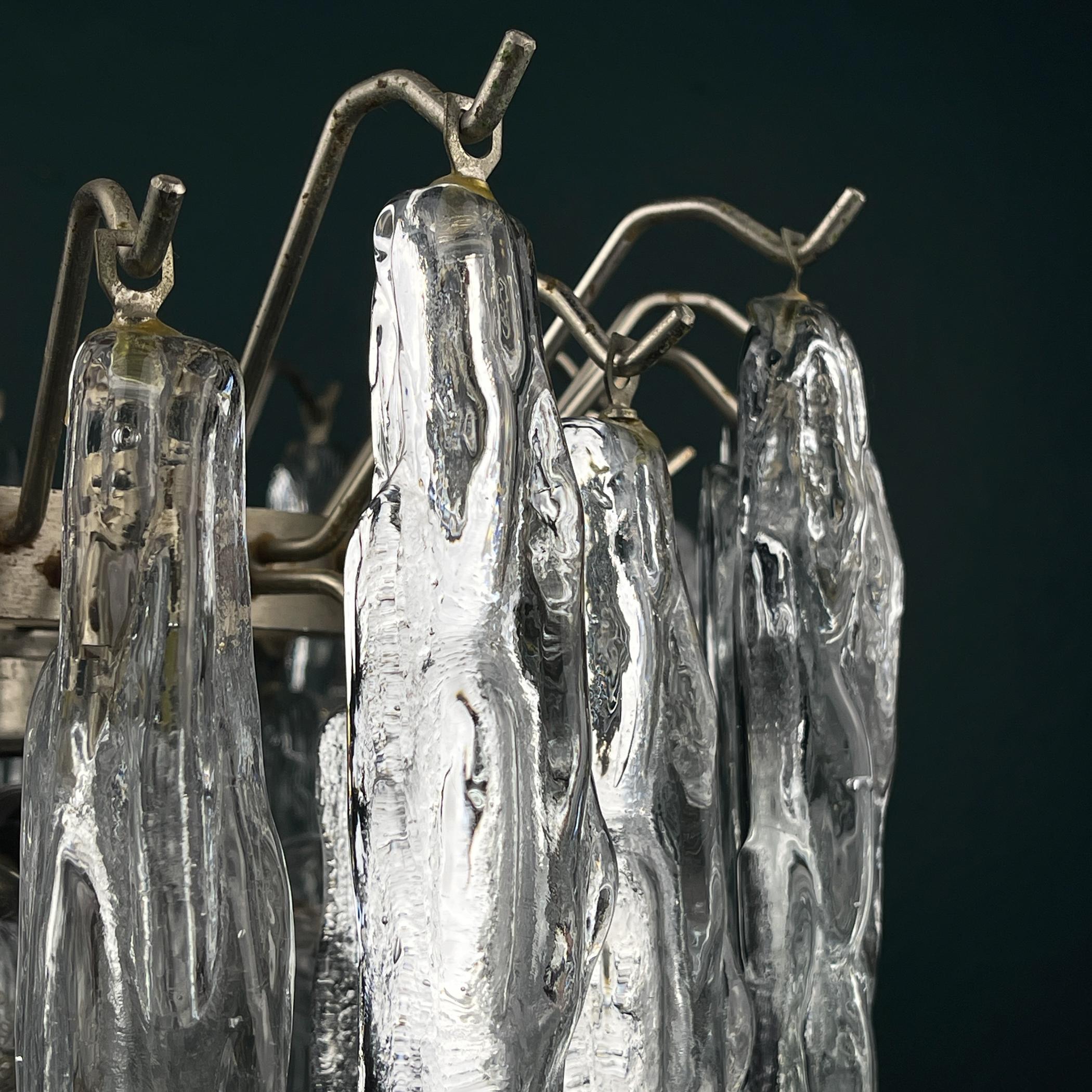 Lampadario originale in vetro di Murano di J. Kalmar, Austria anni '60 in vendita 12