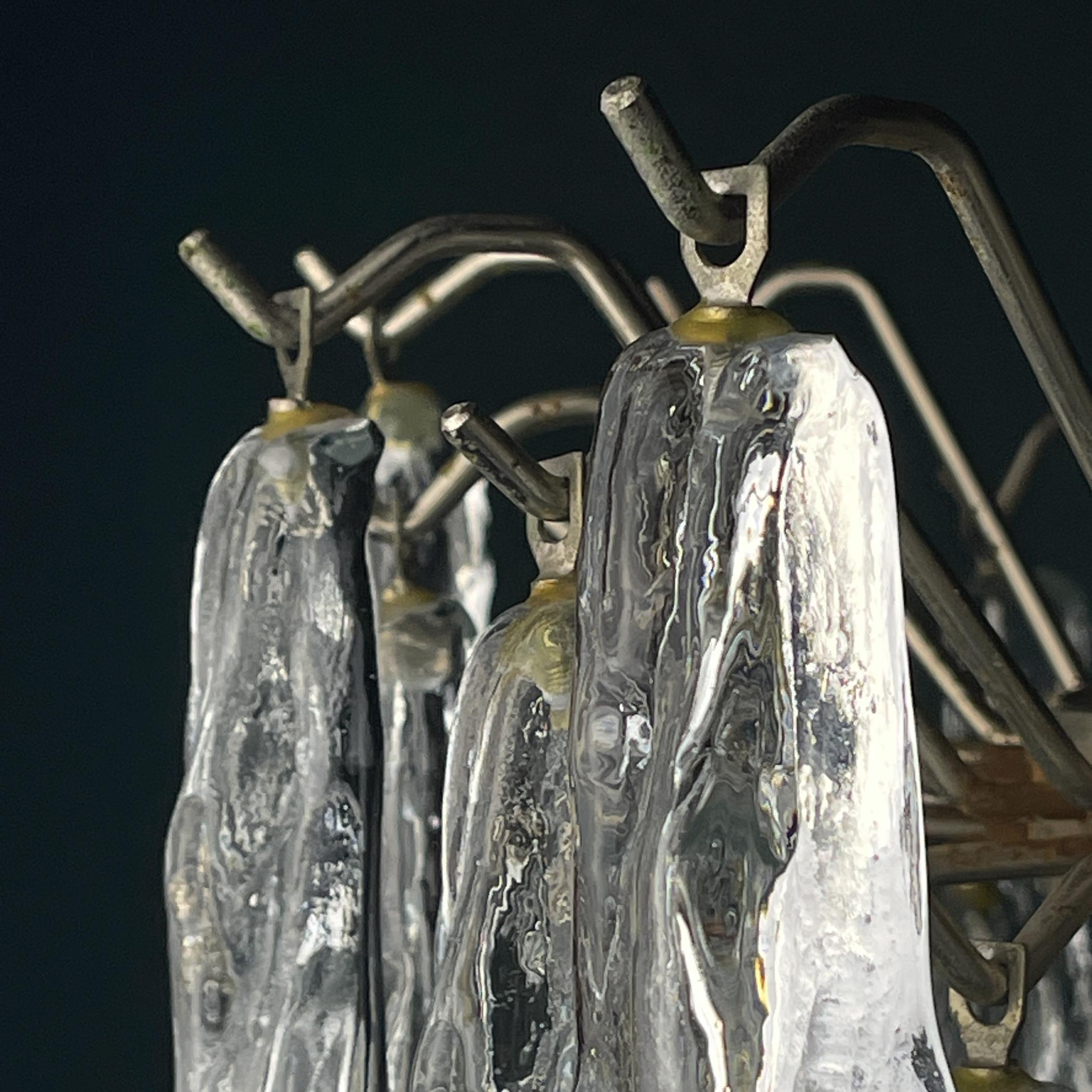XX secolo Lampadario originale in vetro di Murano di J. Kalmar, Austria anni '60 in vendita
