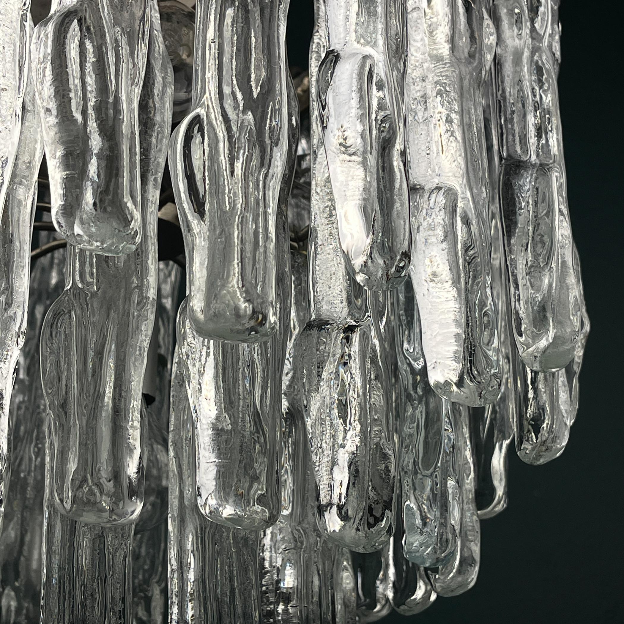 Lampadario originale in vetro di Murano di J. Kalmar, Austria anni '60 in vendita 1