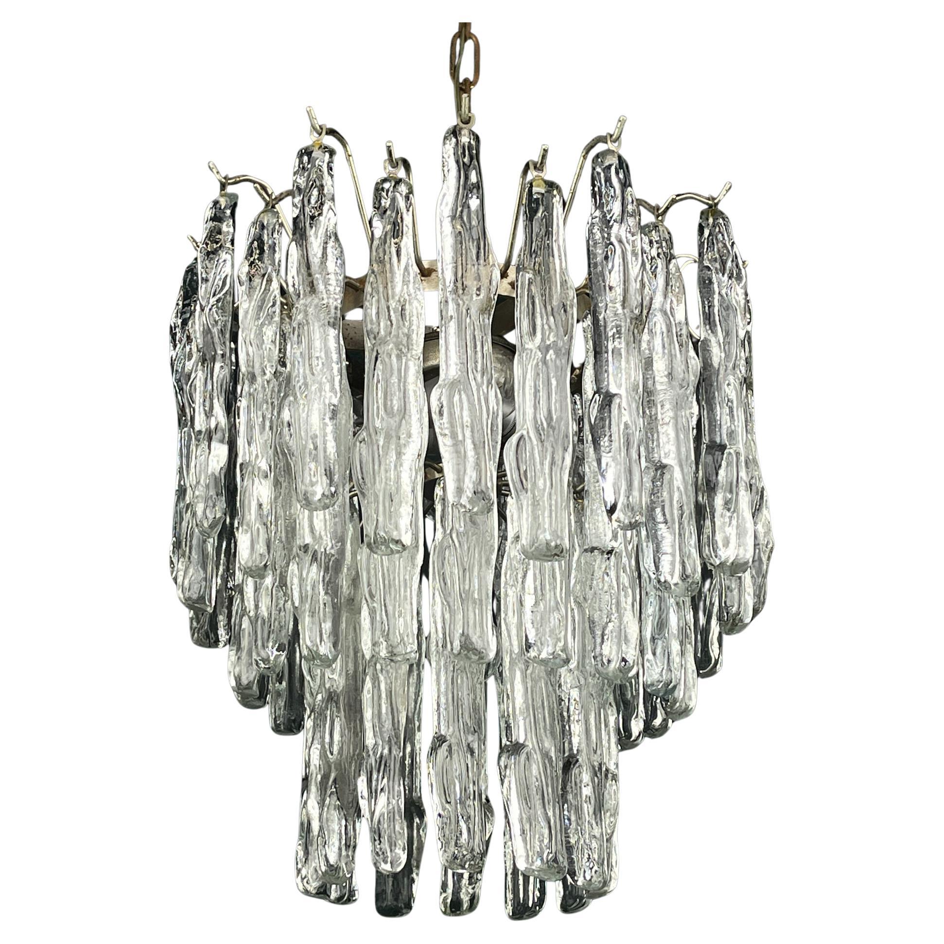 Original murano glass chandelier by J. Kalmar, Austria 1960s