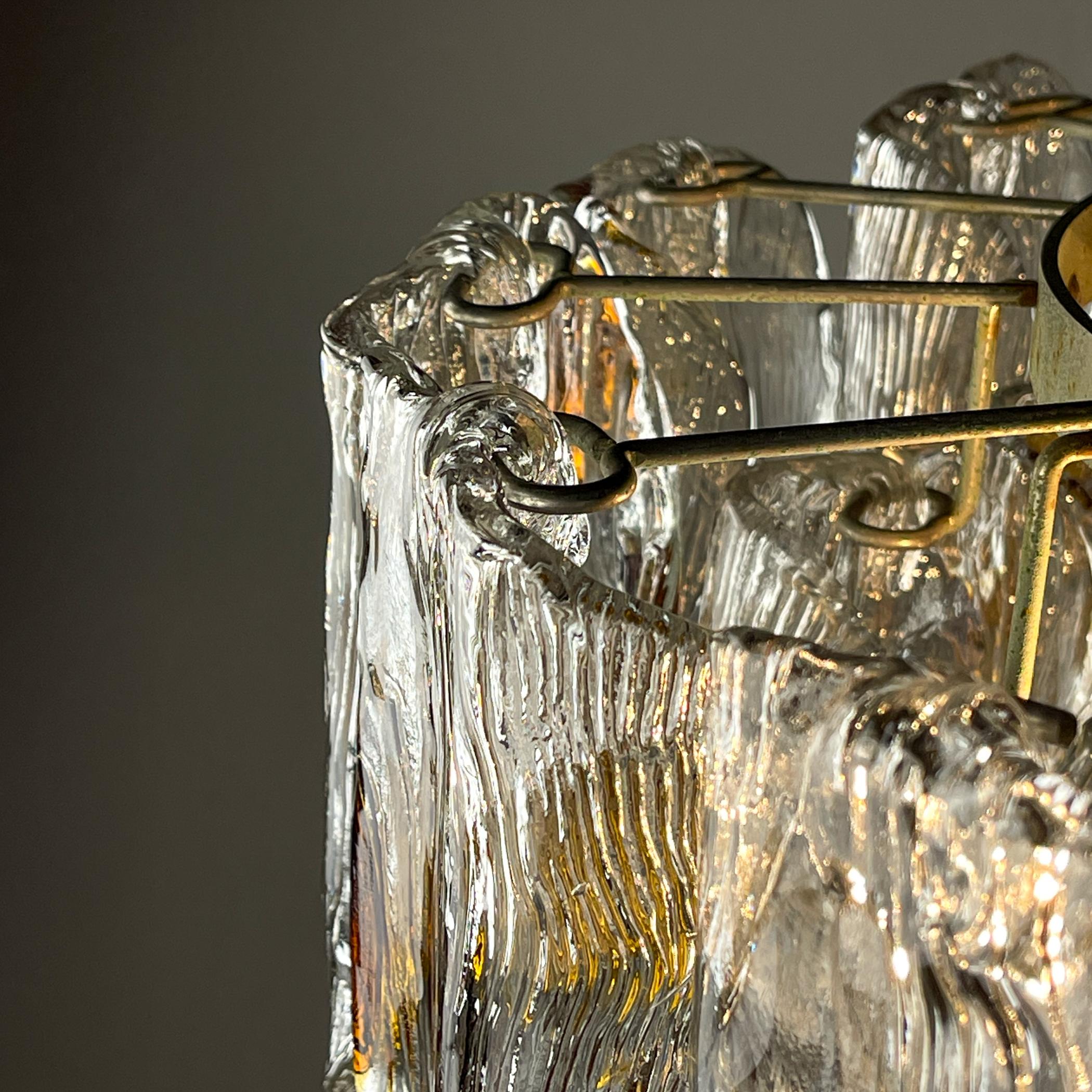 Original Murano glass chandelier mod. 5561 by Mazzega, Italy, 1960s For Sale 6