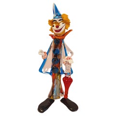 Genuine Murano Glass Clown Signed by Stefano Toso