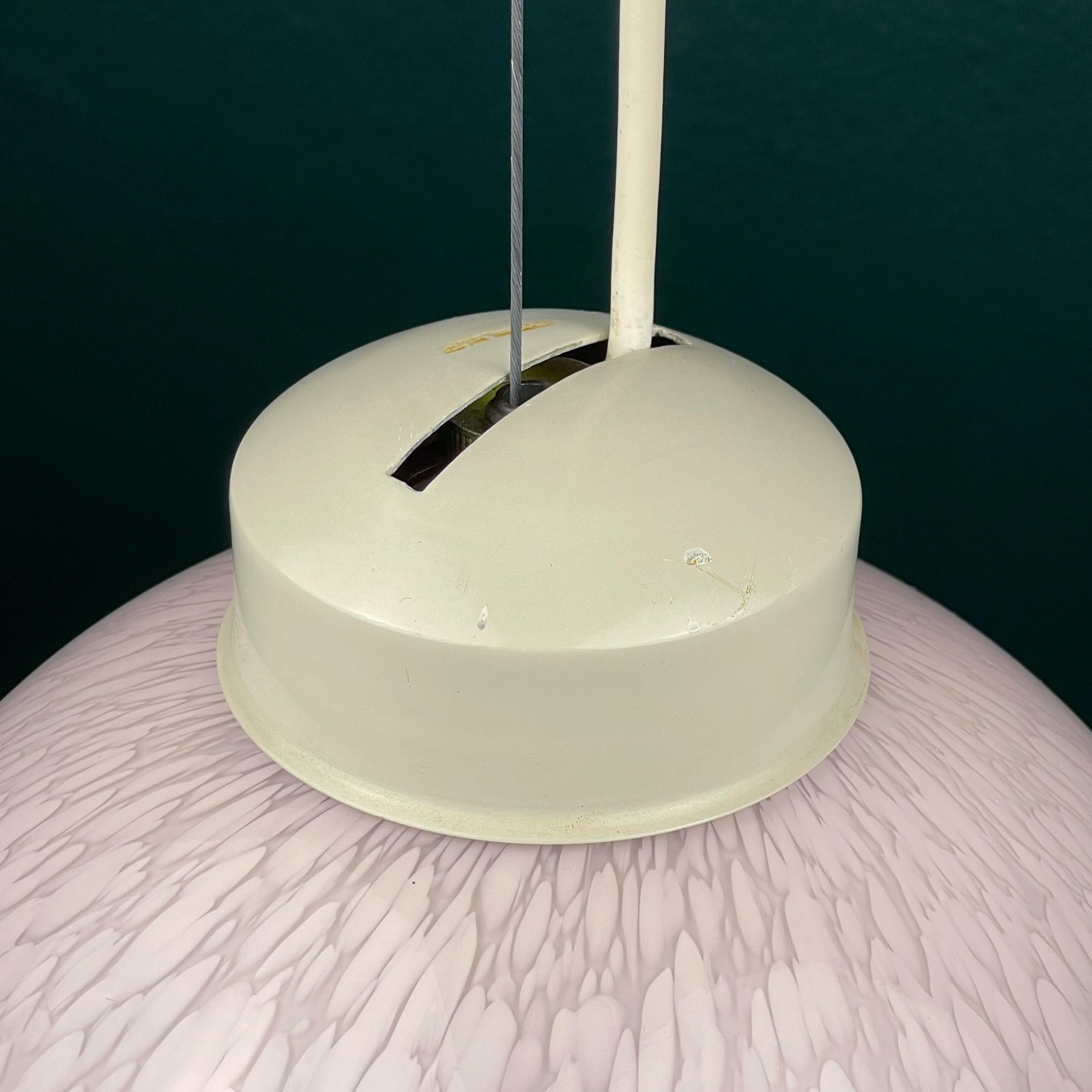 Original Murano glass pendant lamp Fazzoletto Vetri Murano 004, Italy, 1970s 3
