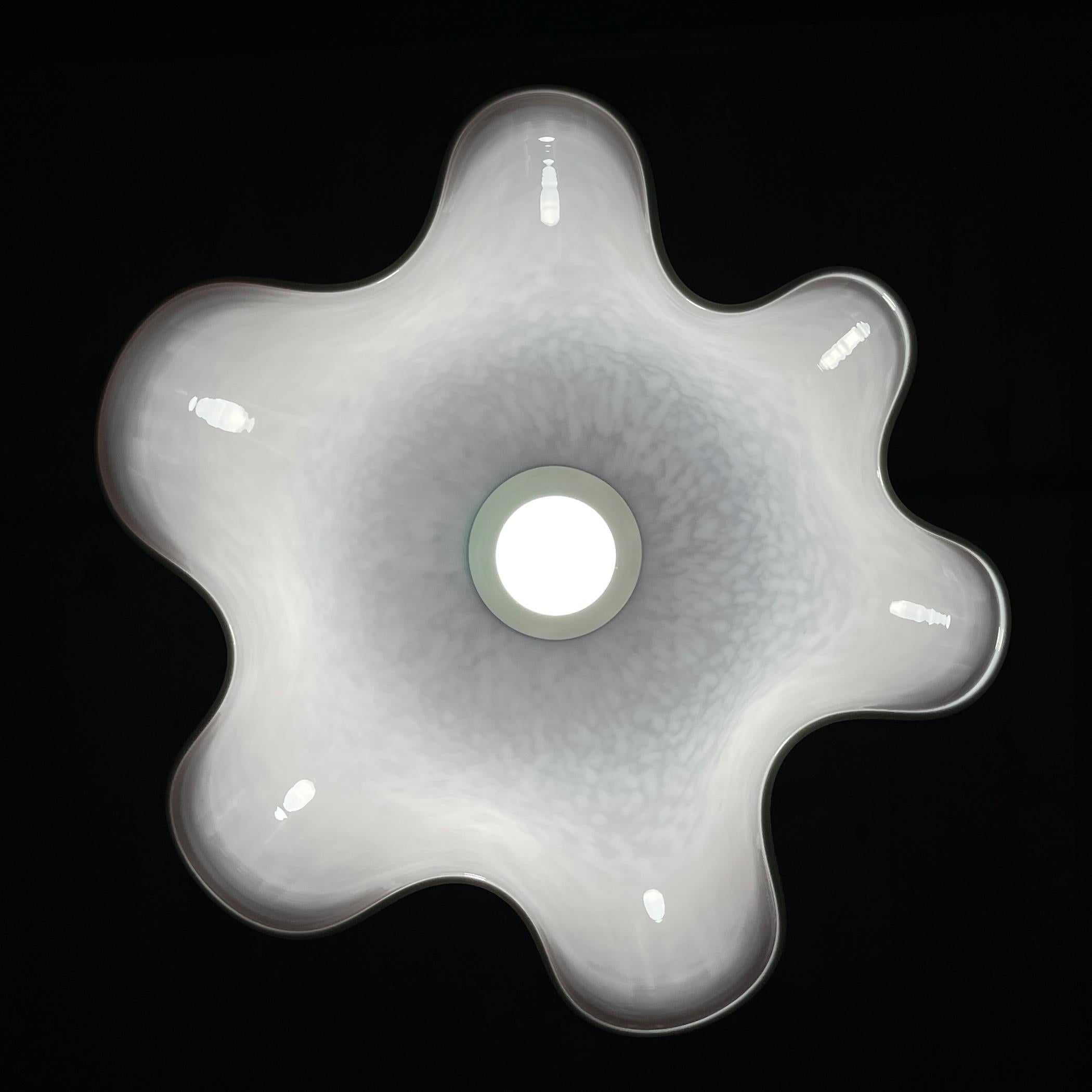 Original Murano glass pendant lamp Fazzoletto Vetri Murano 004, Italy, 1970s 5