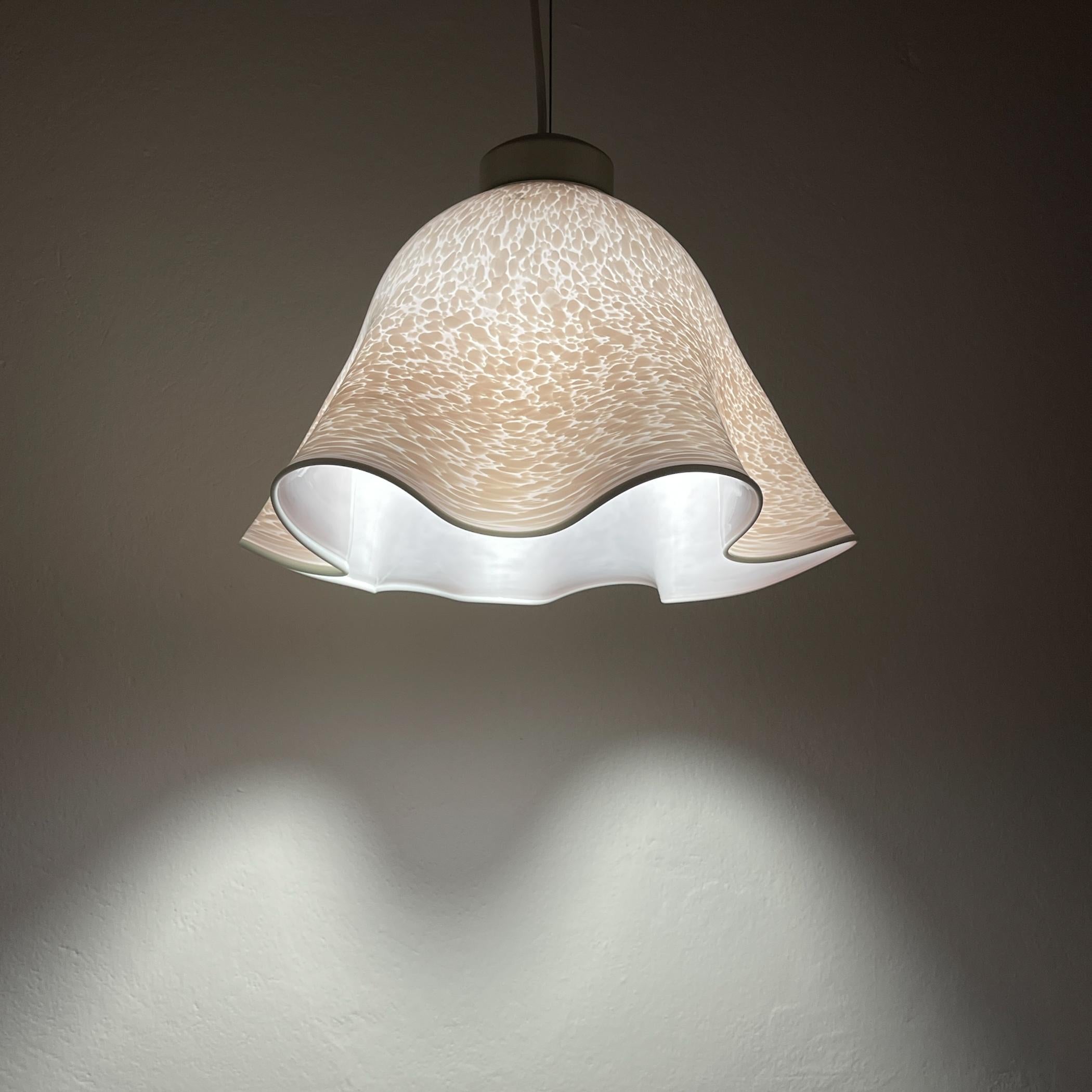 Original Murano glass pendant lamp Fazzoletto Vetri Murano 004, Italy, 1970s 9