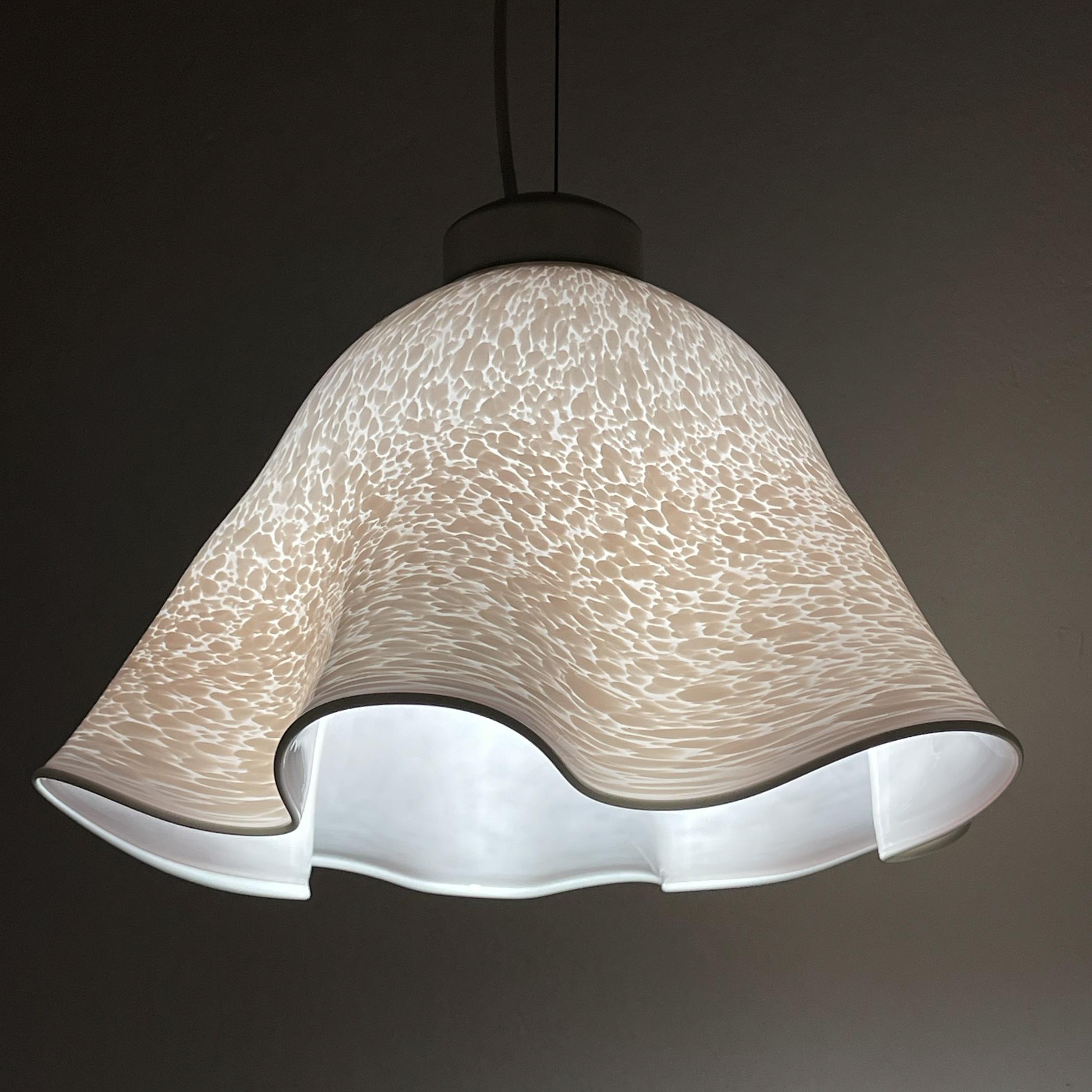 Original Murano glass pendant lamp Fazzoletto Vetri Murano 004, Italy, 1970s 11