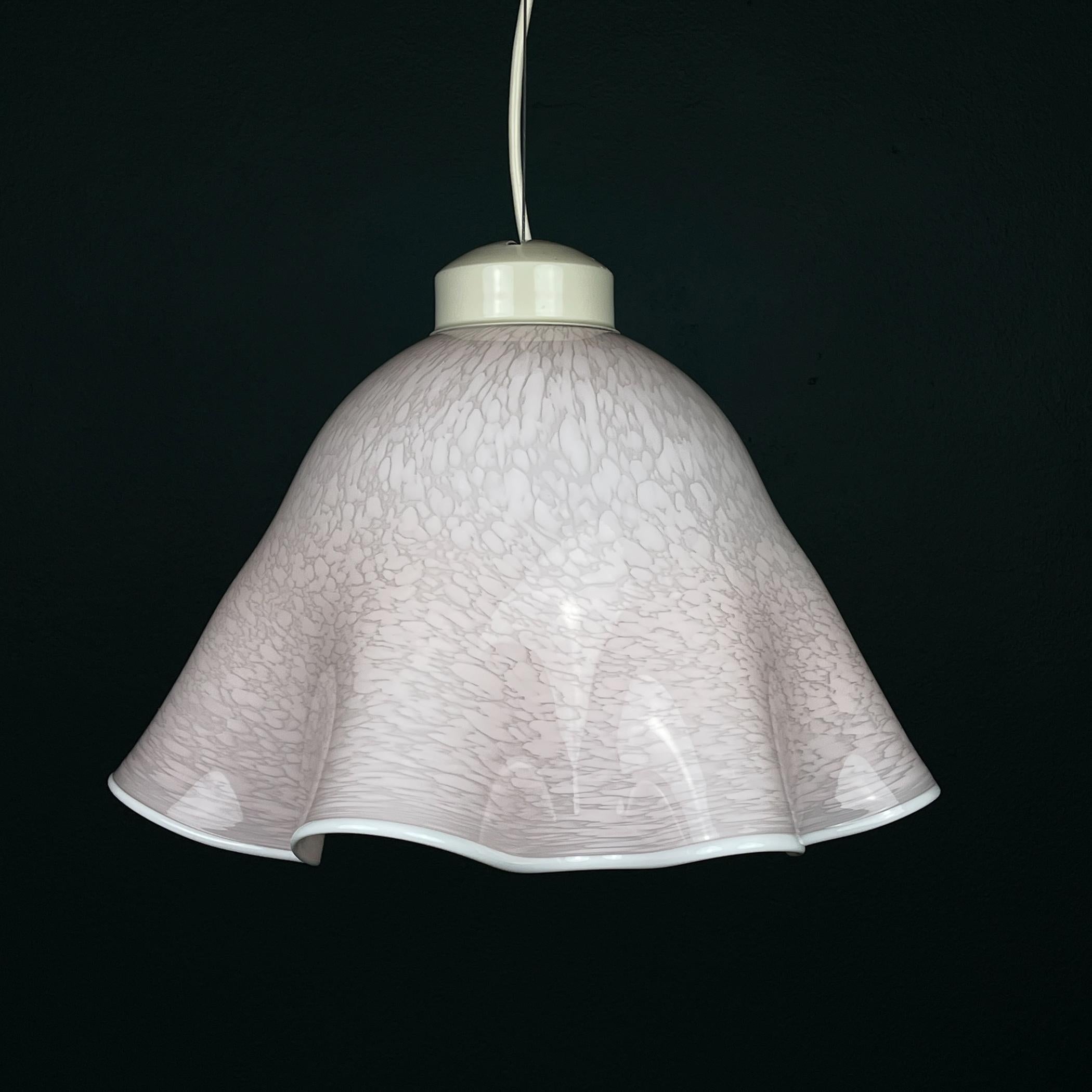 Italian Original Murano glass pendant lamp Fazzoletto Vetri Murano 004, Italy, 1970s