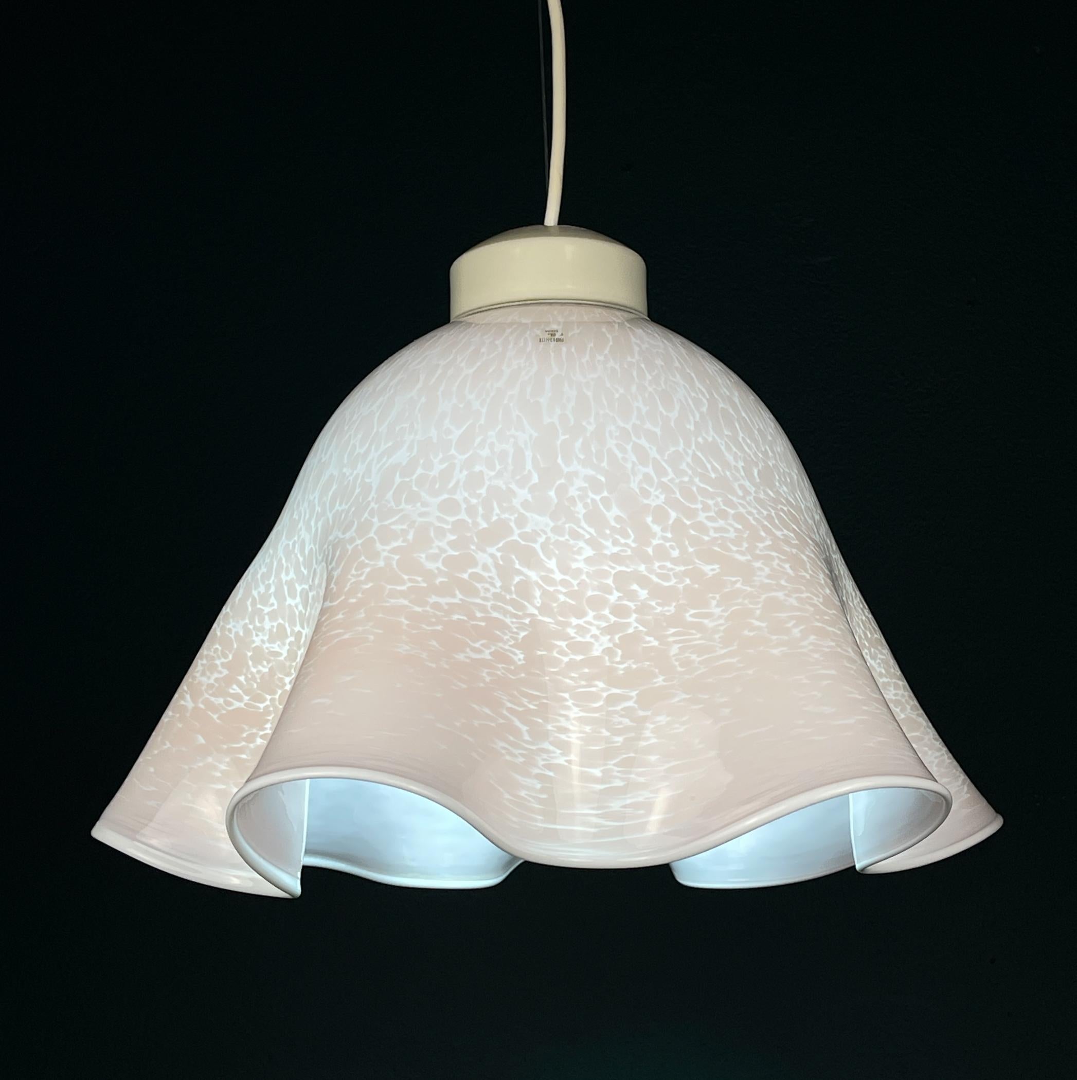 Murano Glass Original Murano glass pendant lamp Fazzoletto Vetri Murano 004, Italy, 1970s