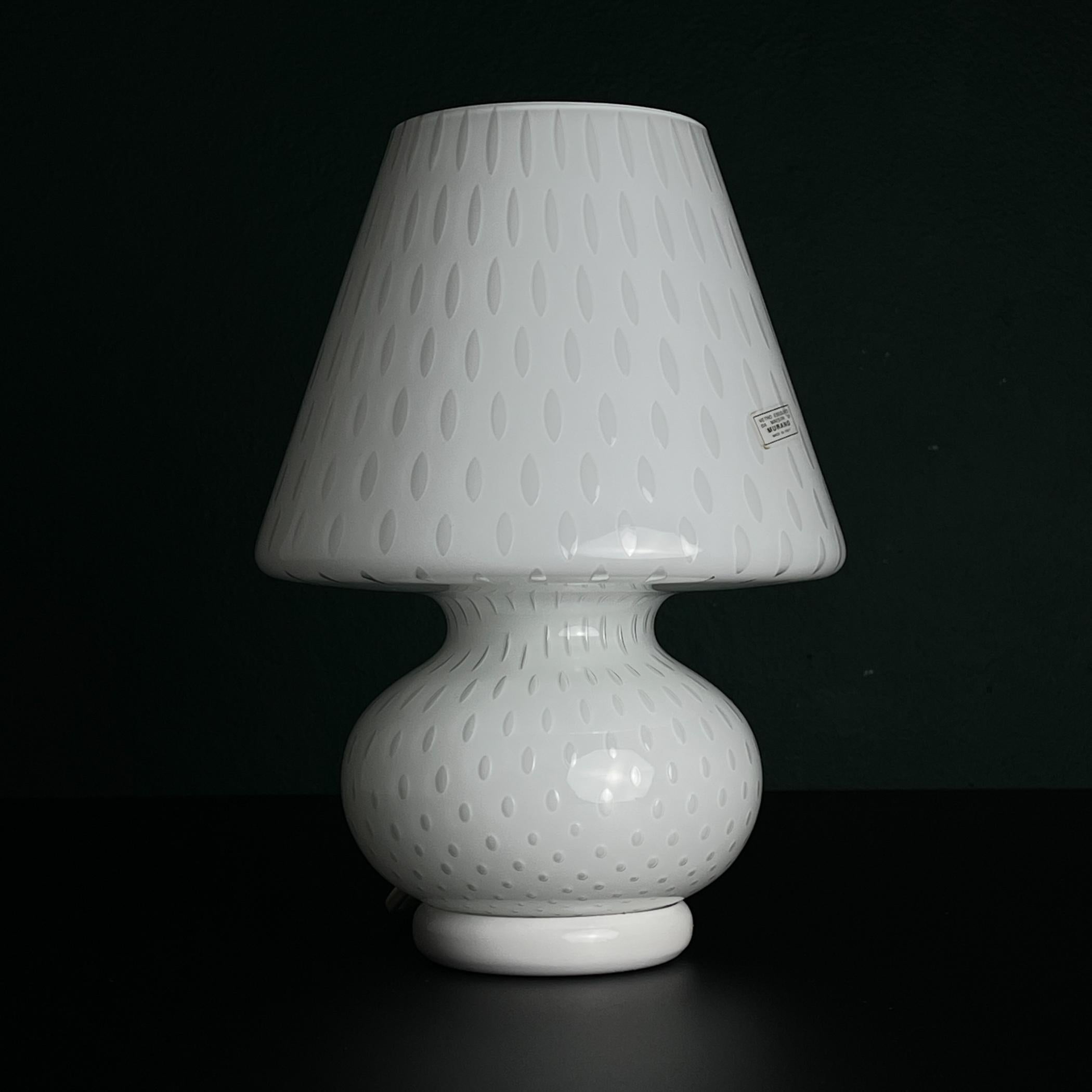 Lampe de bureau champignon en verre de Murano, Italie 1990 en vente 6