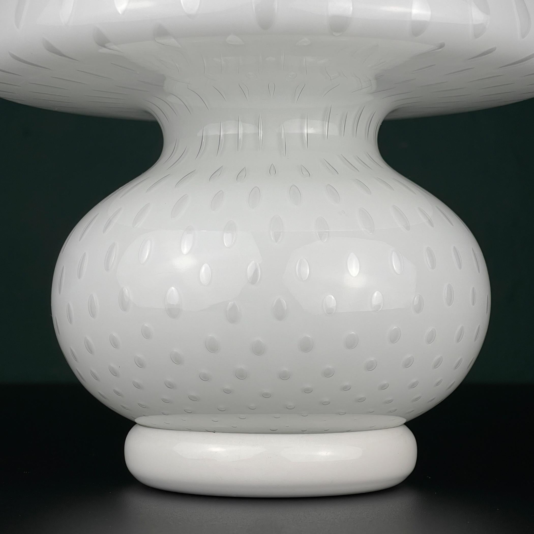 Verre de Murano Lampe de bureau champignon en verre de Murano, Italie 1990 en vente